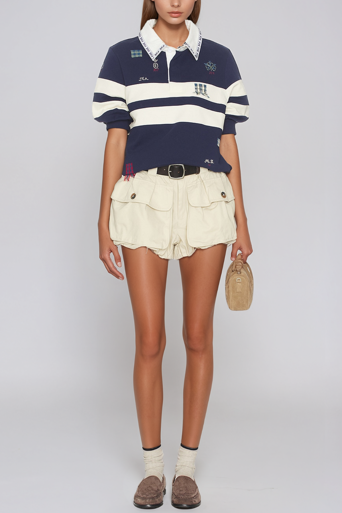 Helge Bubble Belt Shorts