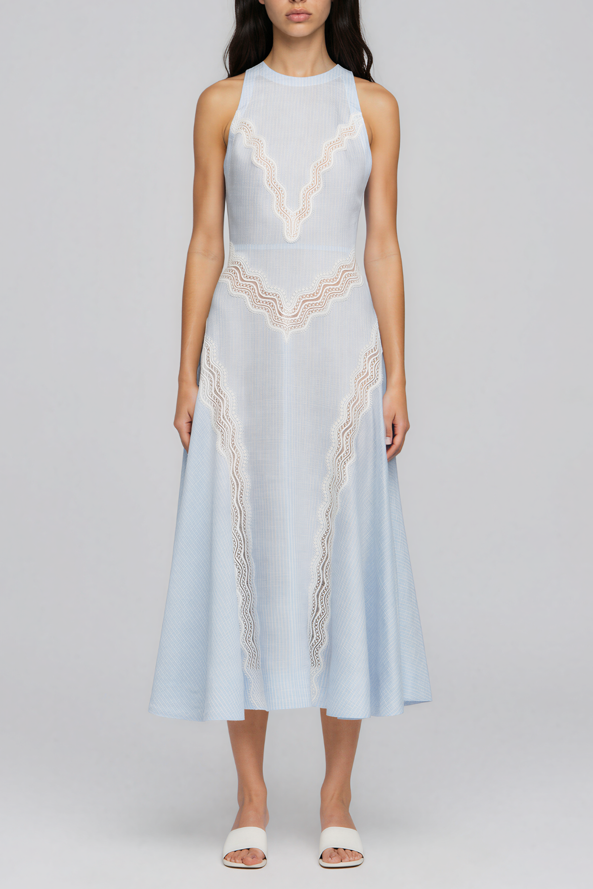 Kalina Sleeveless Cutout Lace Maxi Dress