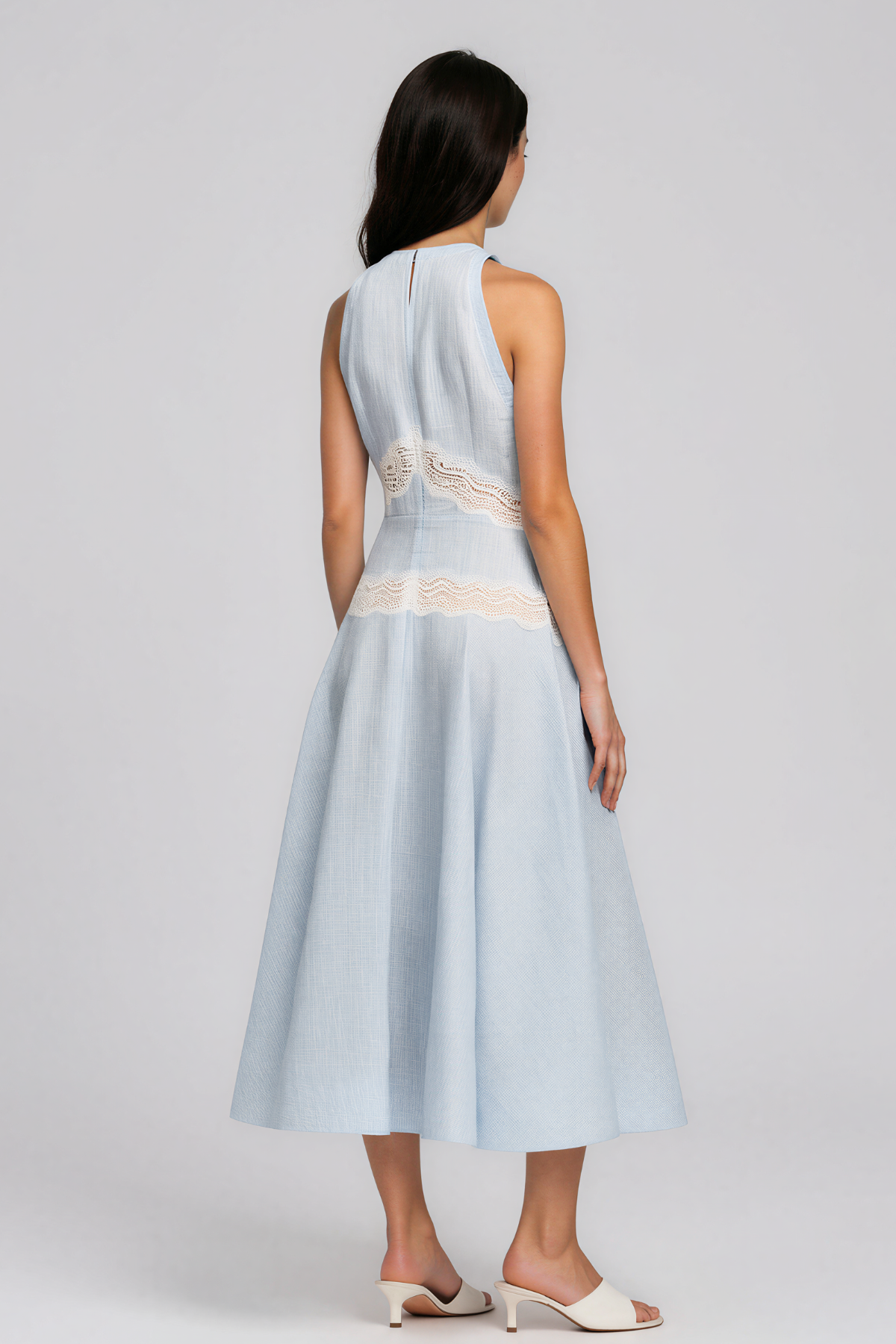 Kalina Sleeveless Cutout Lace Maxi Dress