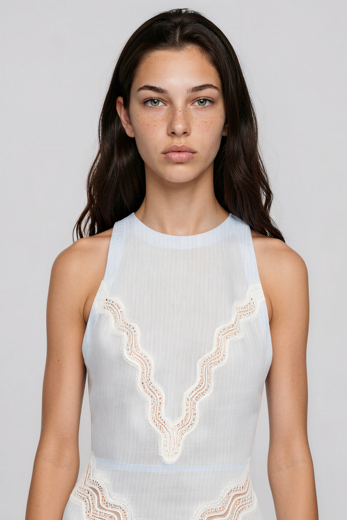 Kalina Sleeveless Cutout Lace Maxi Dress