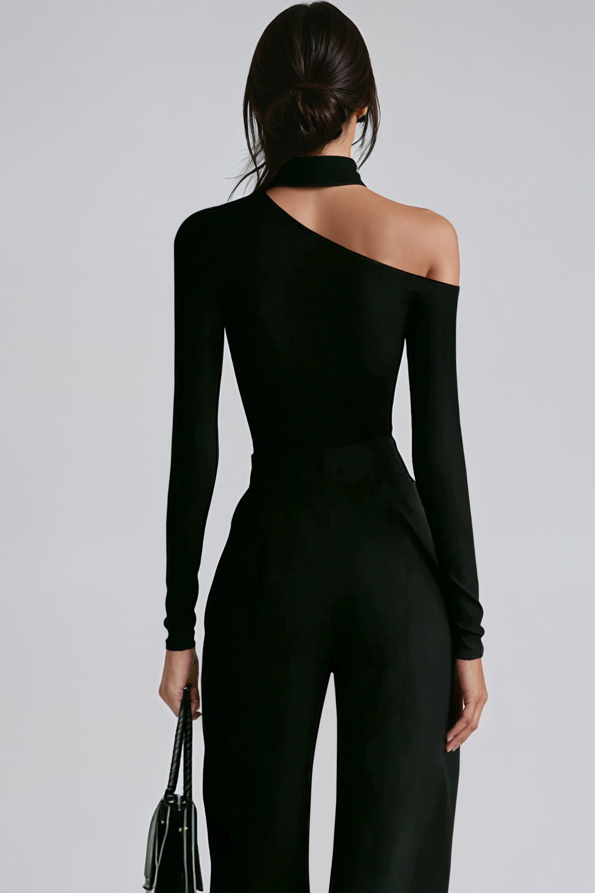Japheth Asymmetrical Zipper Pants Set