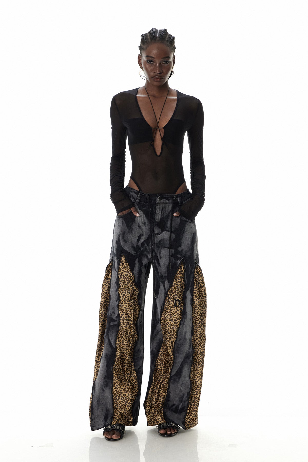 Curly Plunge Bodysuit