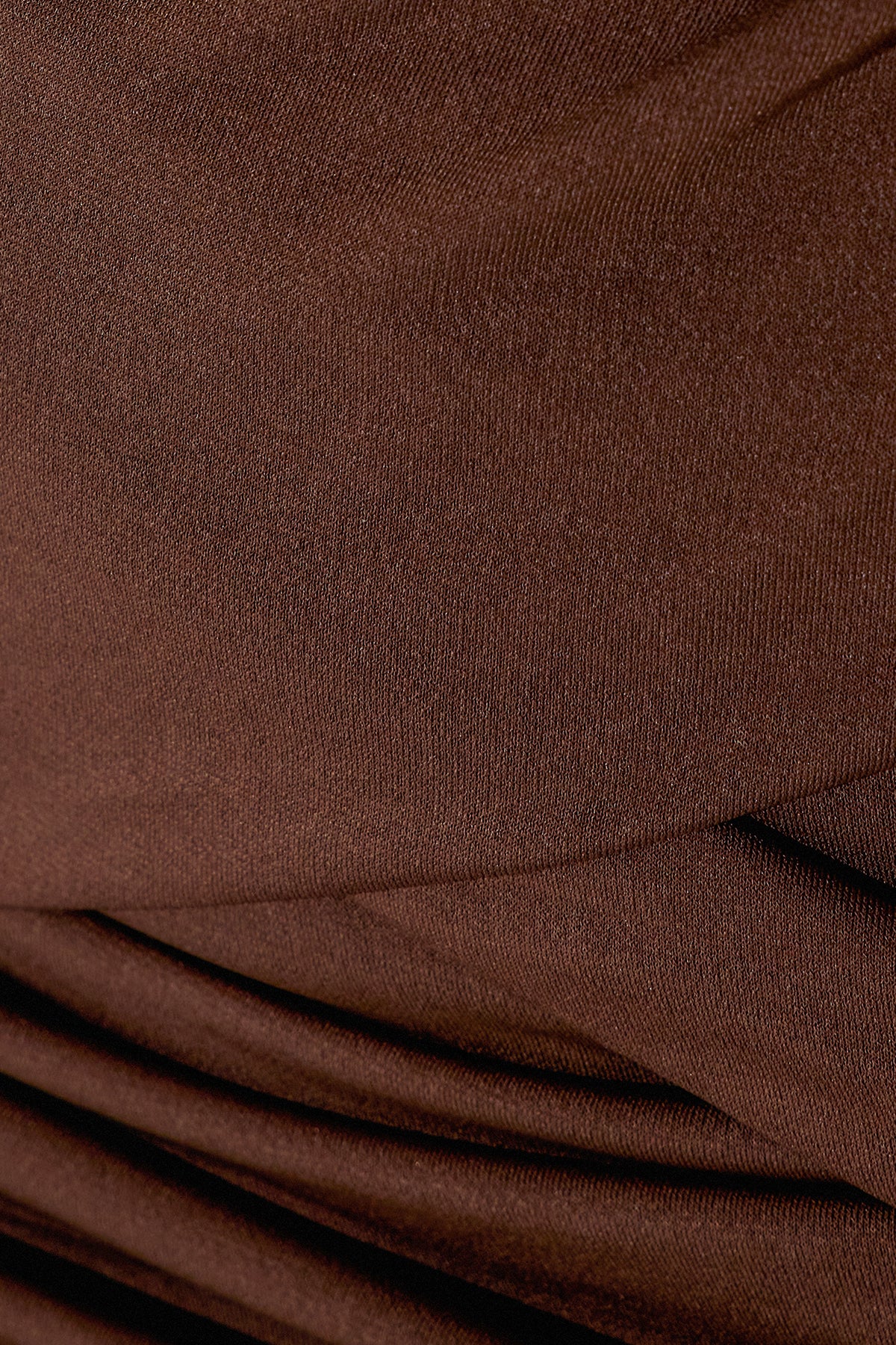 Danai Cutout Ruch Maxi Dress In Brown