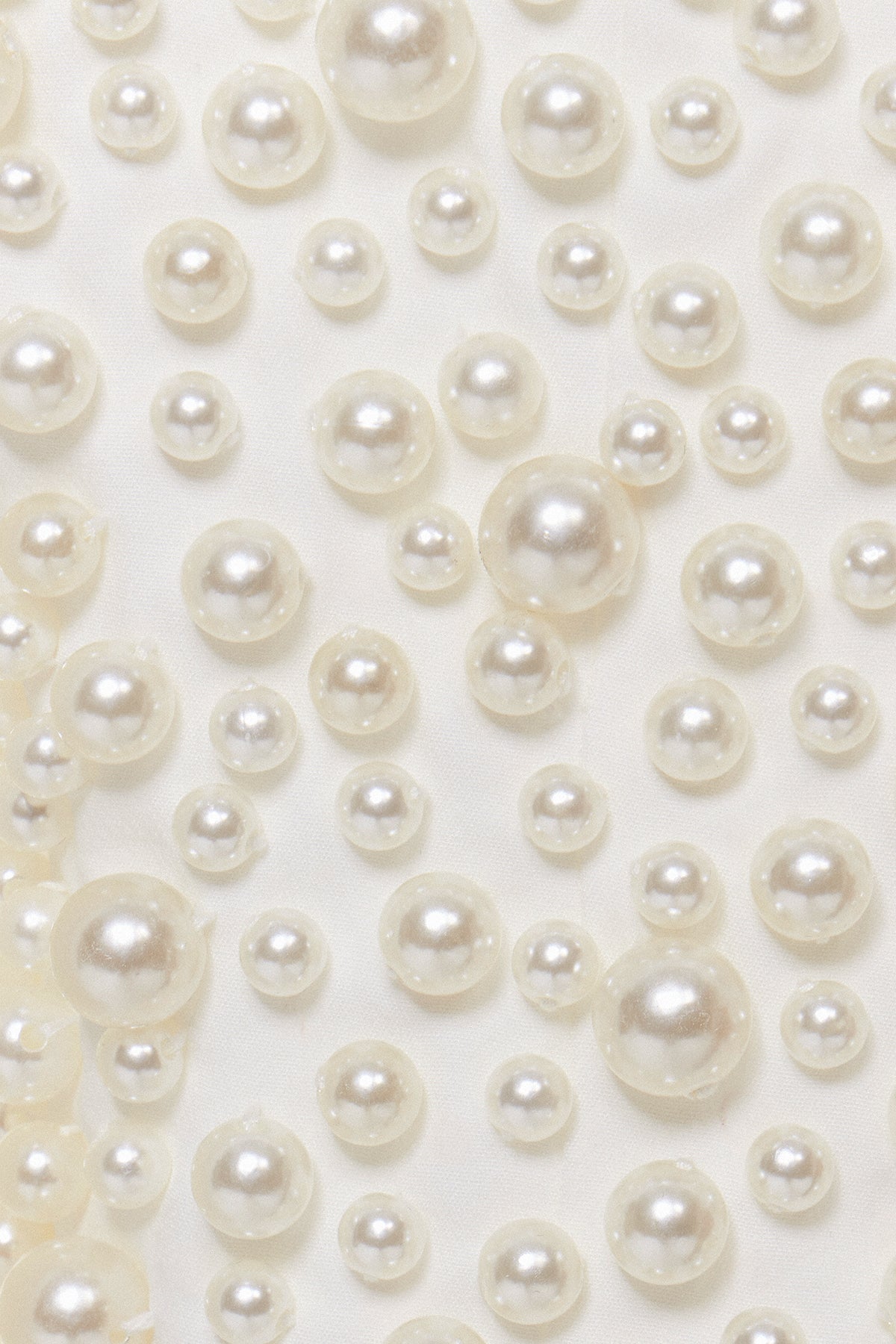 Faisal Plunge Asymmetric Pearl Skirt Set