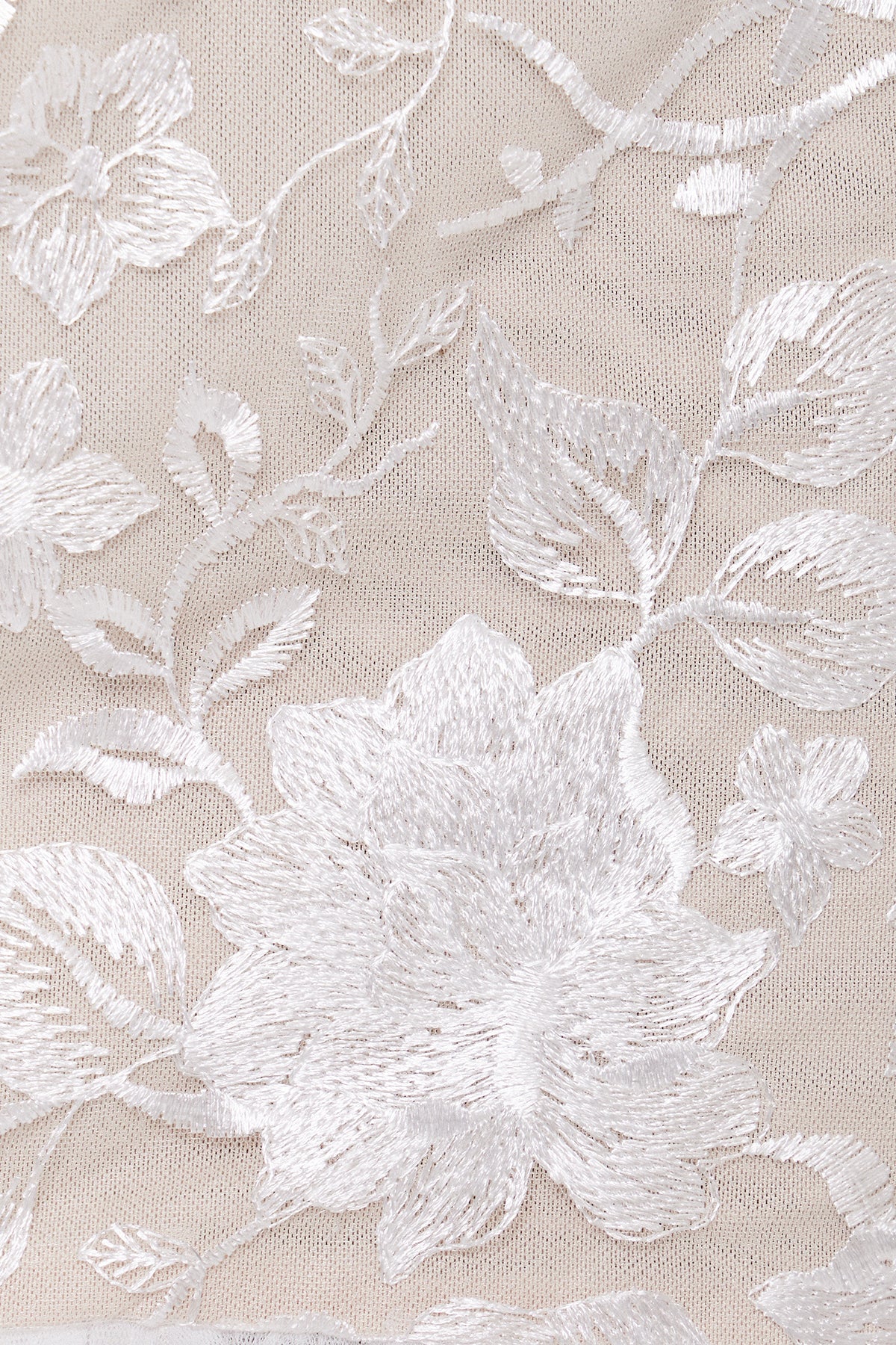 Darijo Lace Floral Ruffle Mini Dress