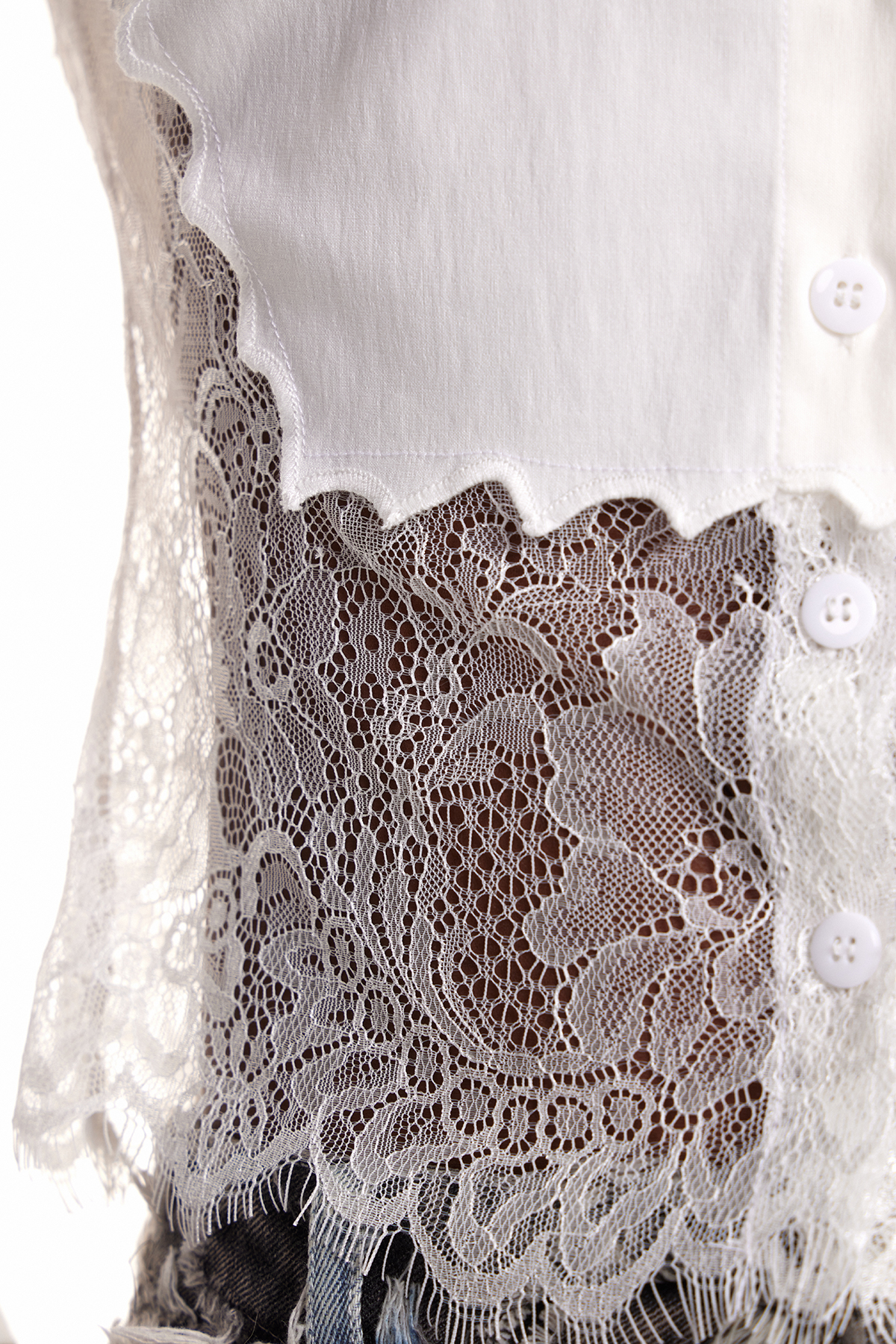 Dorothee Deconstruct Lace Shirt