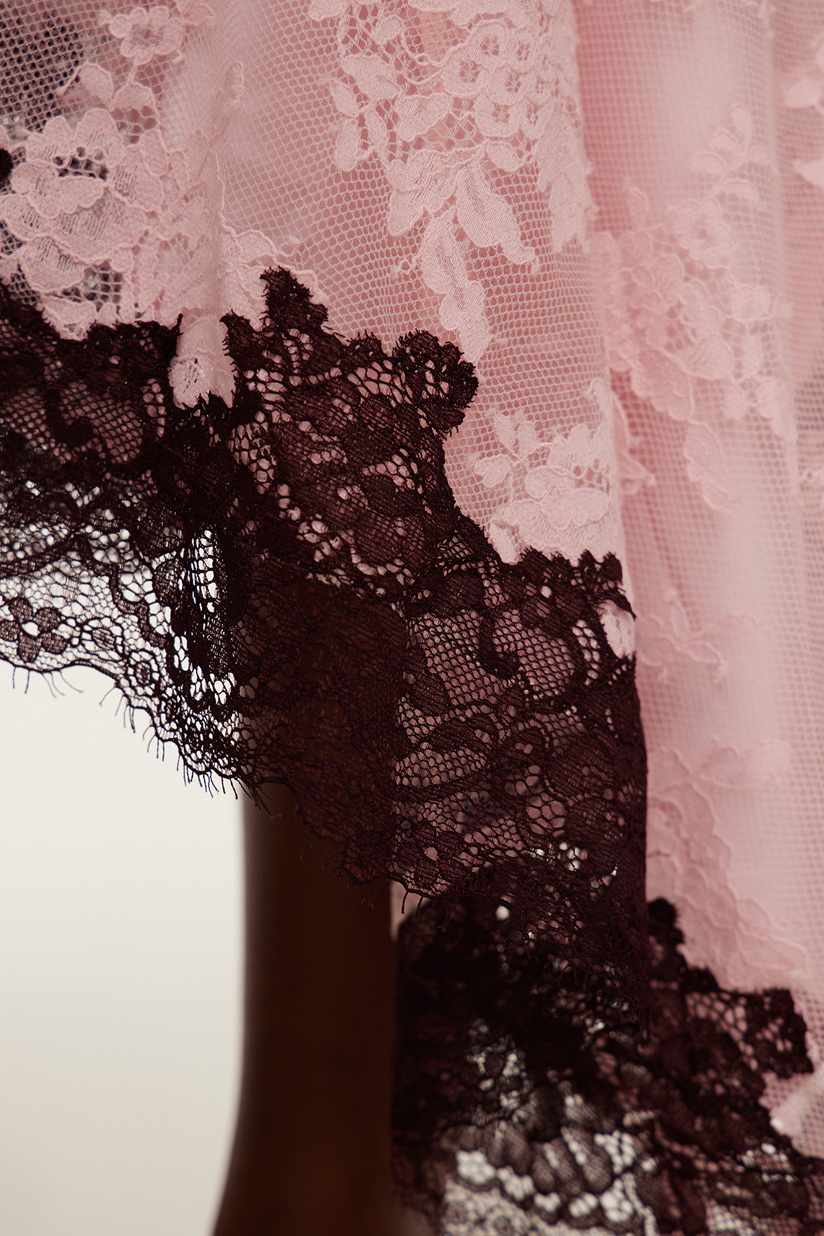 Esmae Asymmetric Lace Midi Skirt