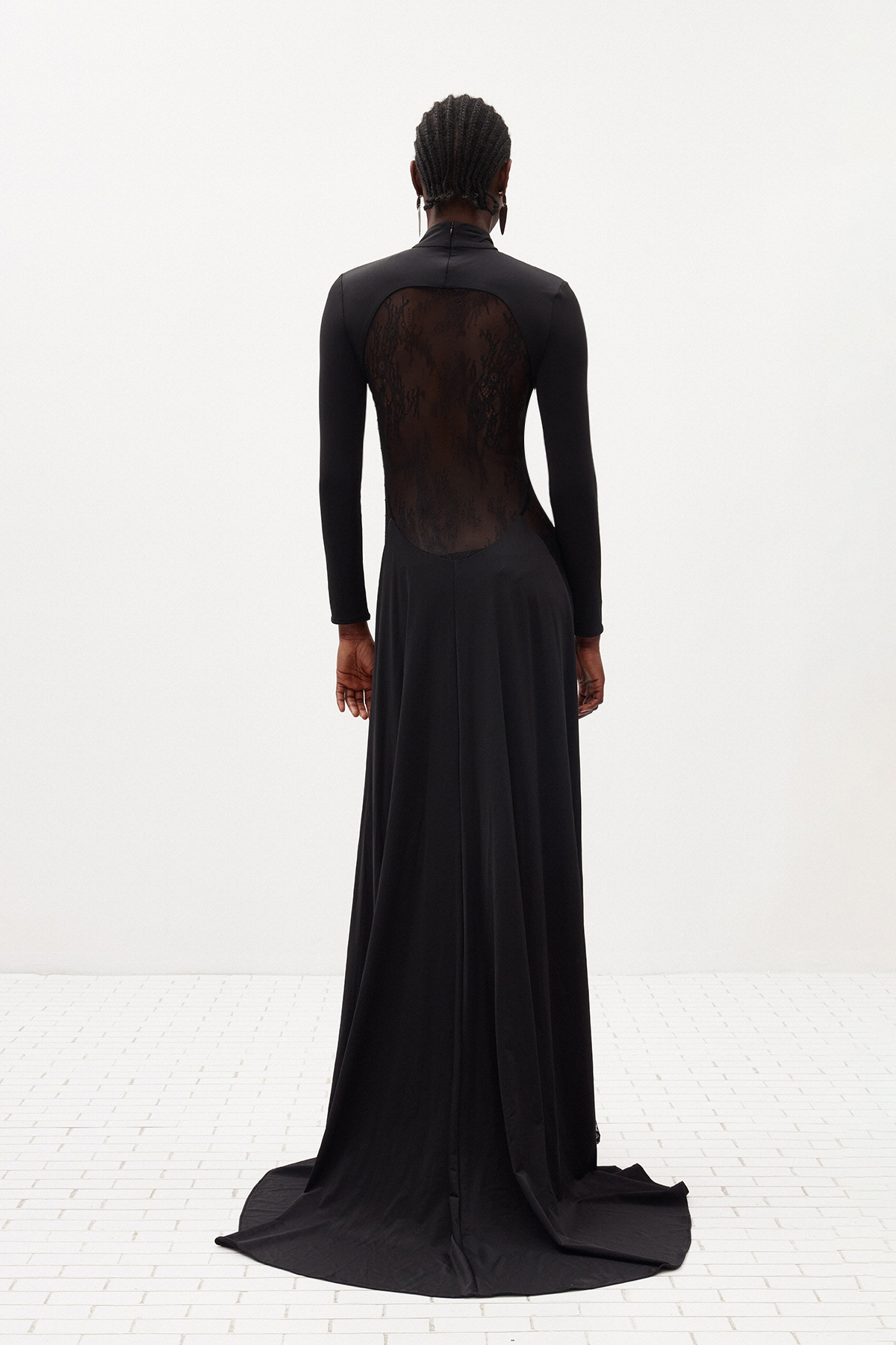 Firas Bodycon Lace Maxi Dress