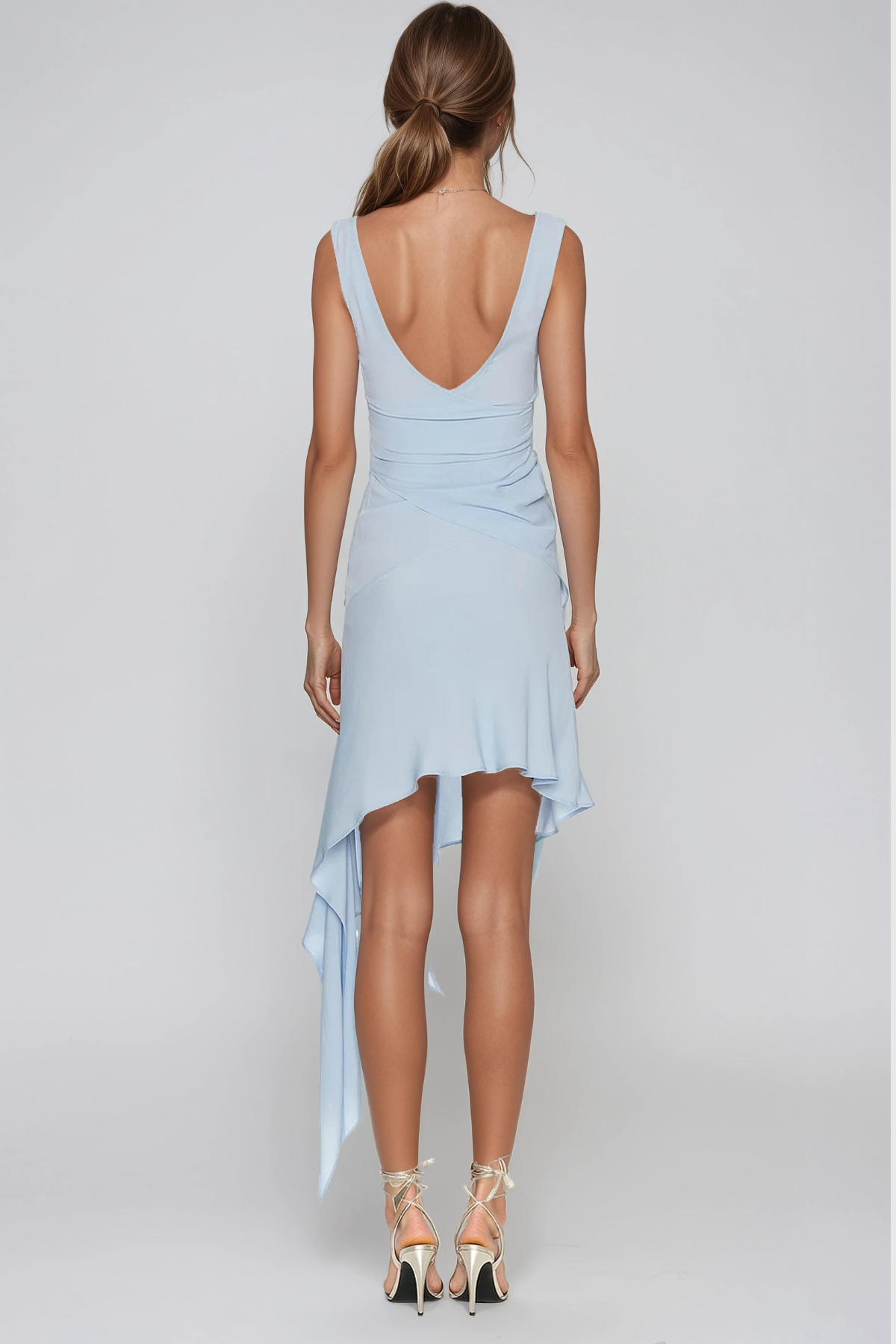 Hera Twist Asymmetric Mini Dress