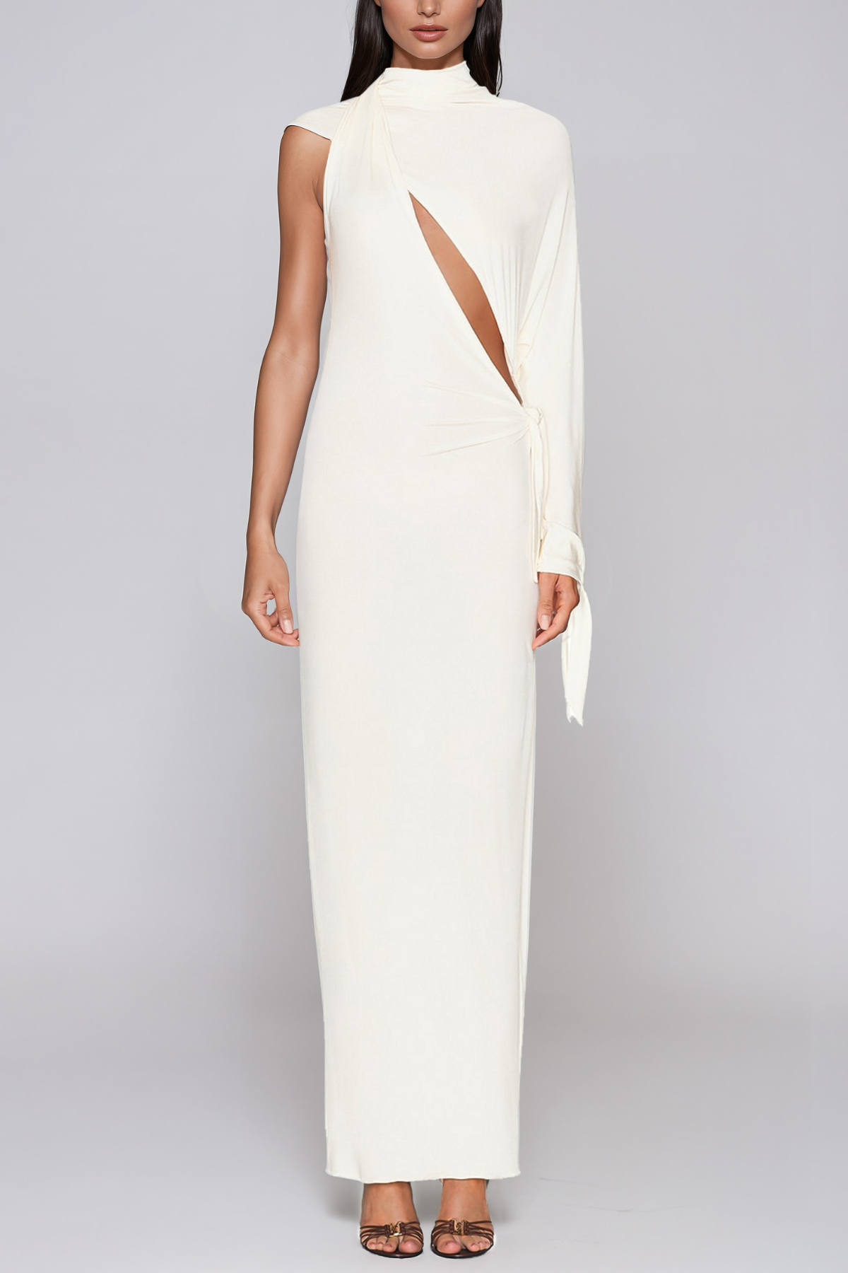 Jarosława Cutout Asymmetrical Maxi Dress