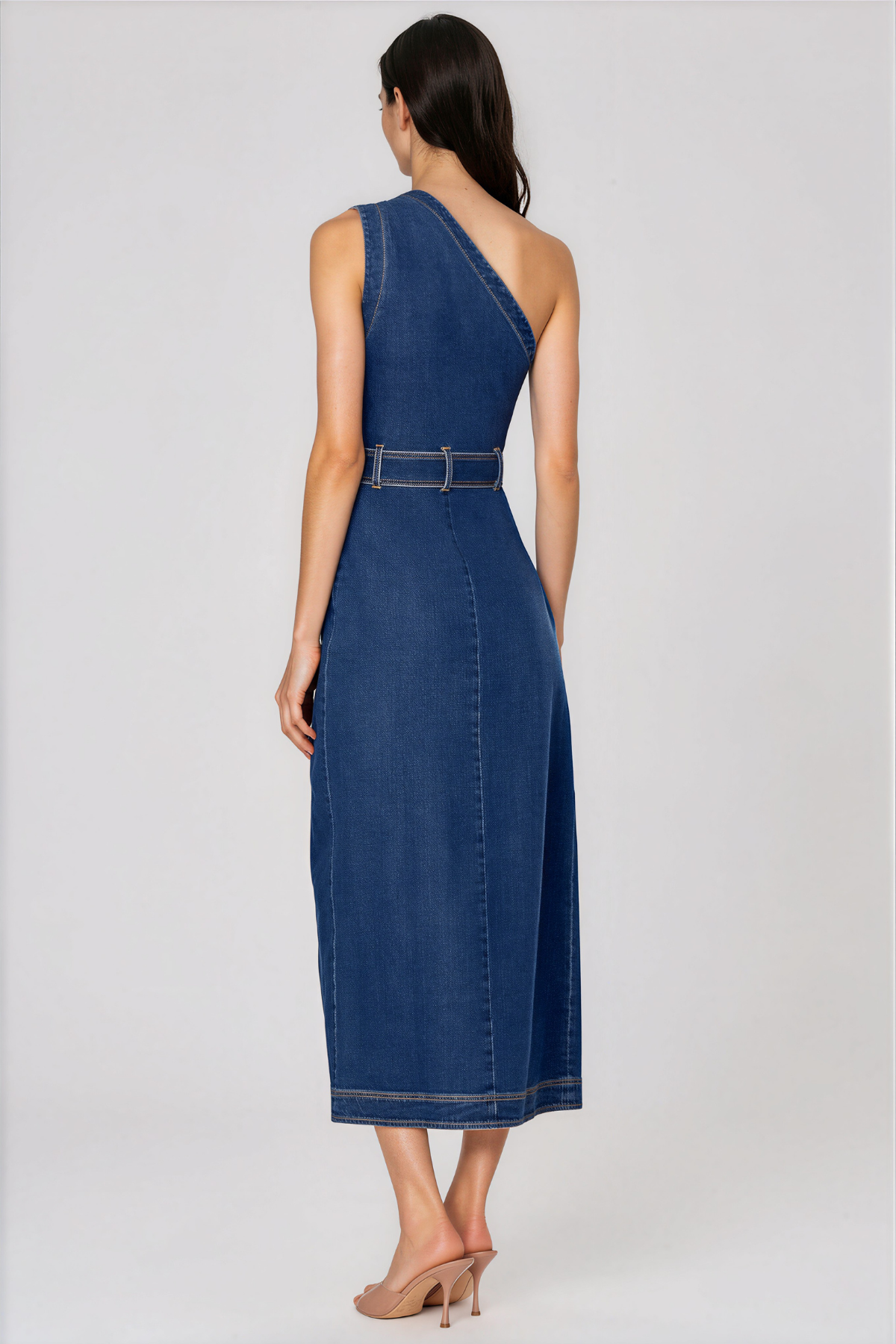 Piper Denim Halter Midi Dress