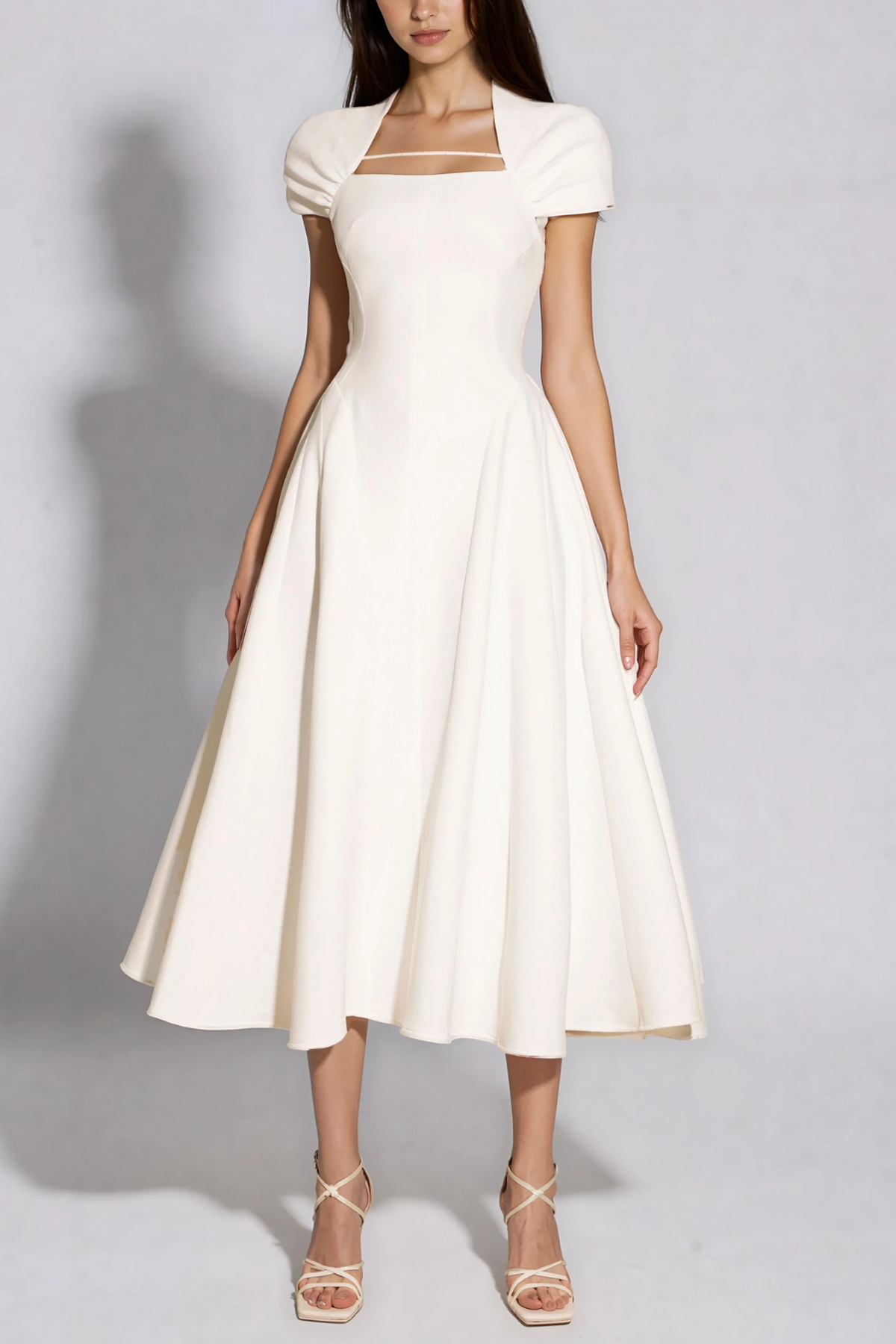 Henning Ruffle Midi Dress