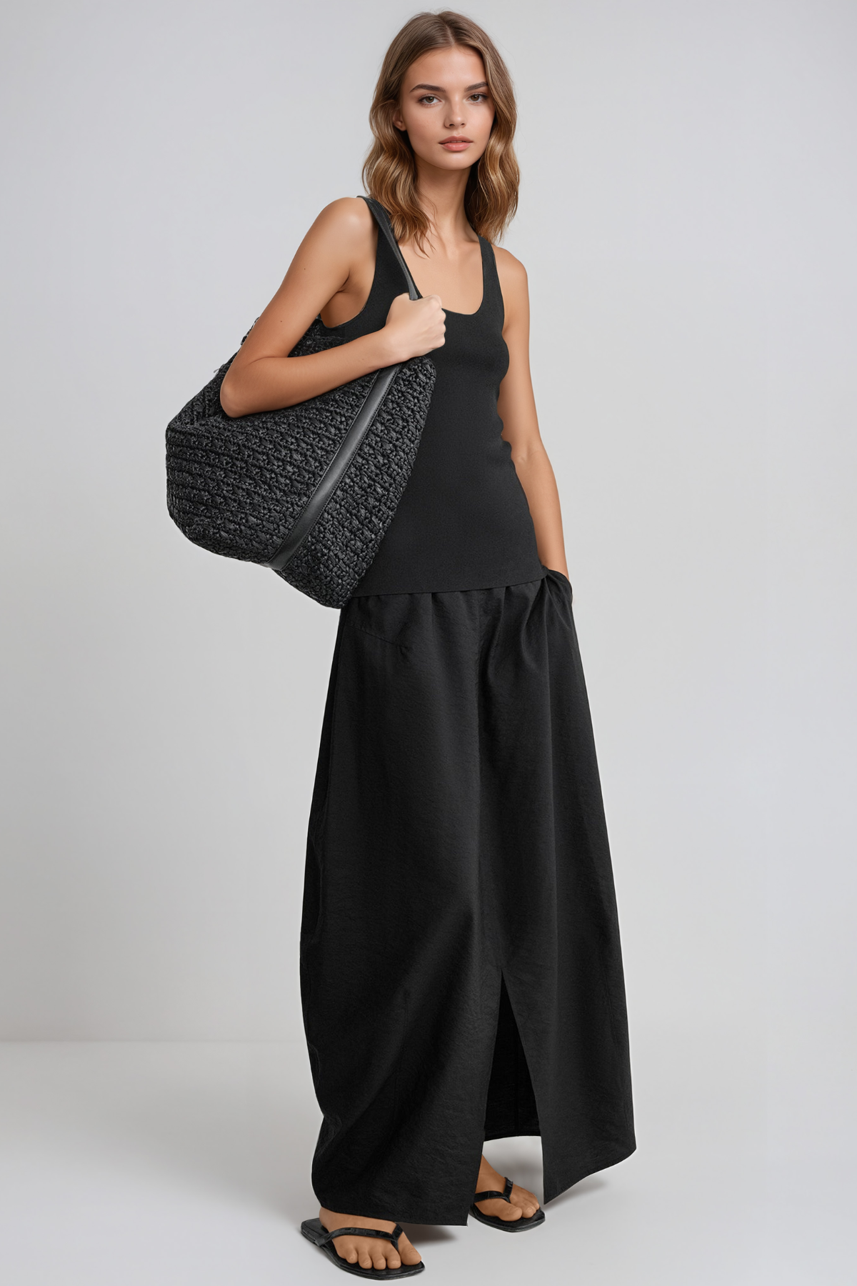 Herleif Split Maxi Skirt