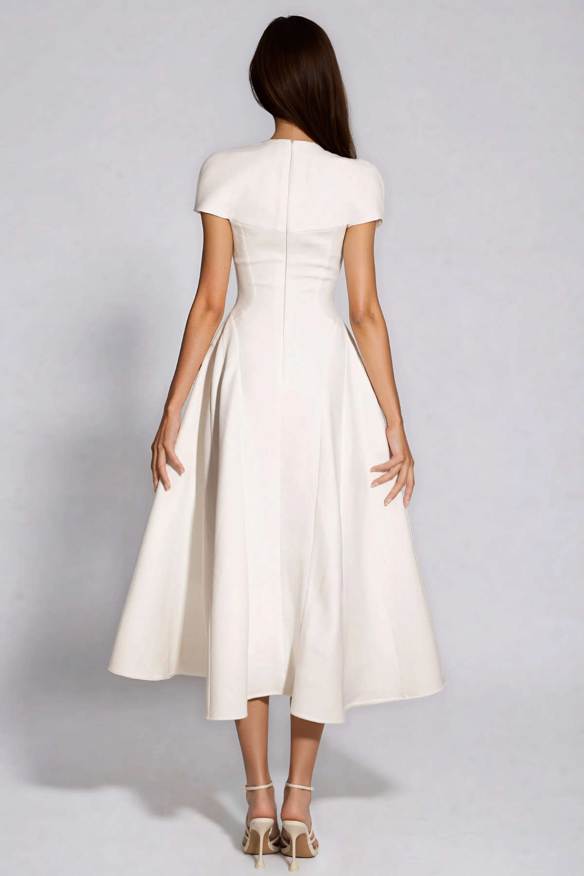 Henning Ruffle Midi Dress