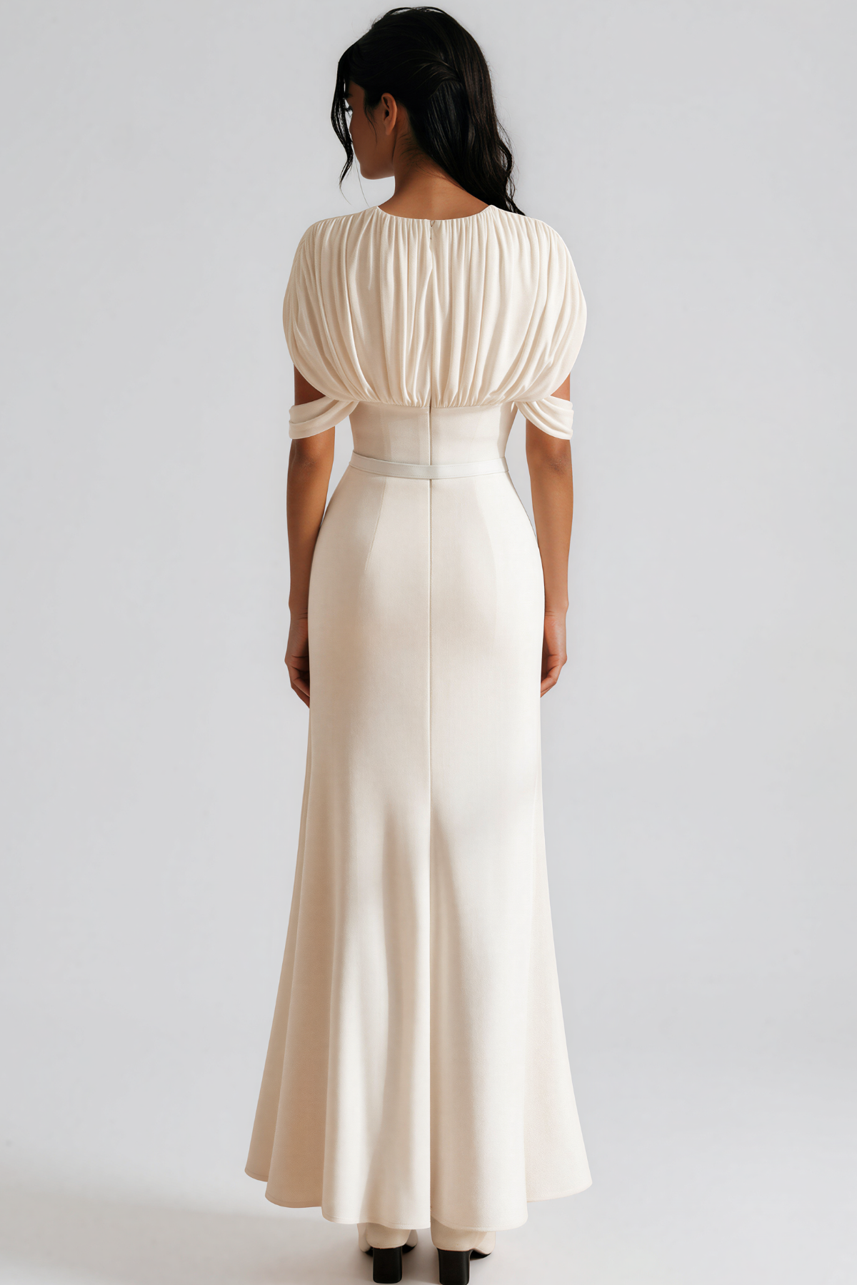 Kannan V Neck Belt Maxi Dres