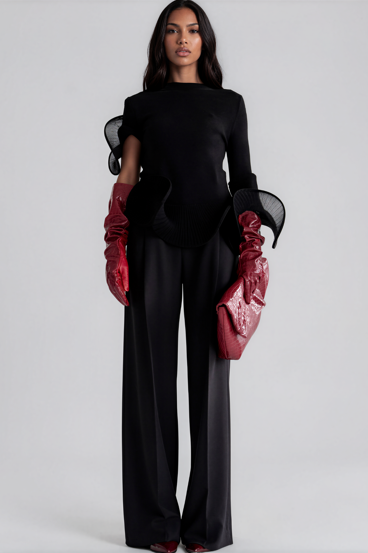 Kahawai Asymmetric Ruffle Top