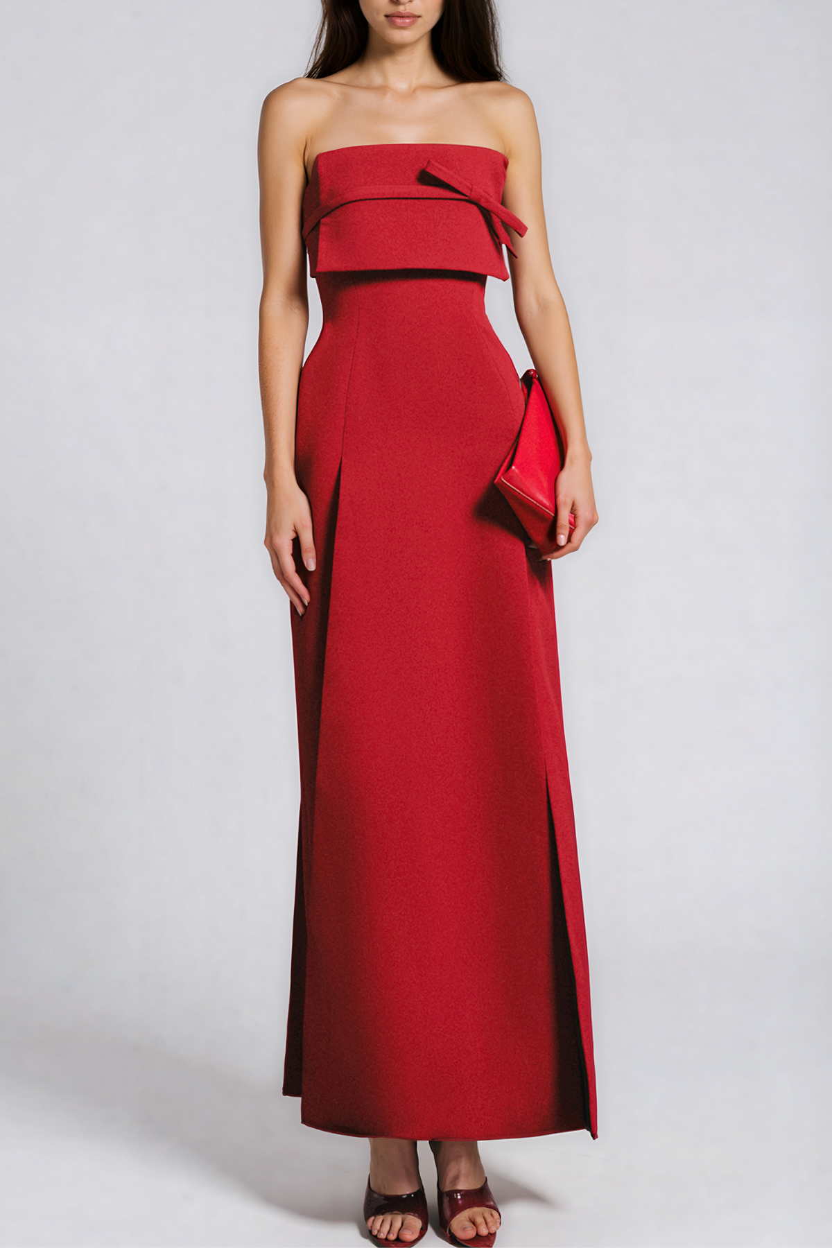 Kaamil Strapless Split Maxi Dress