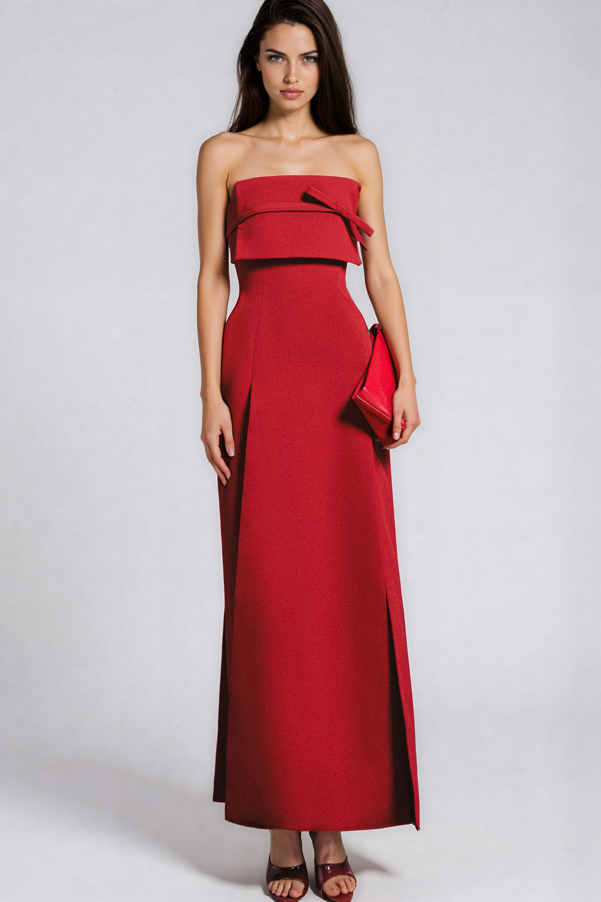 Kaamil Strapless Split Maxi Dress