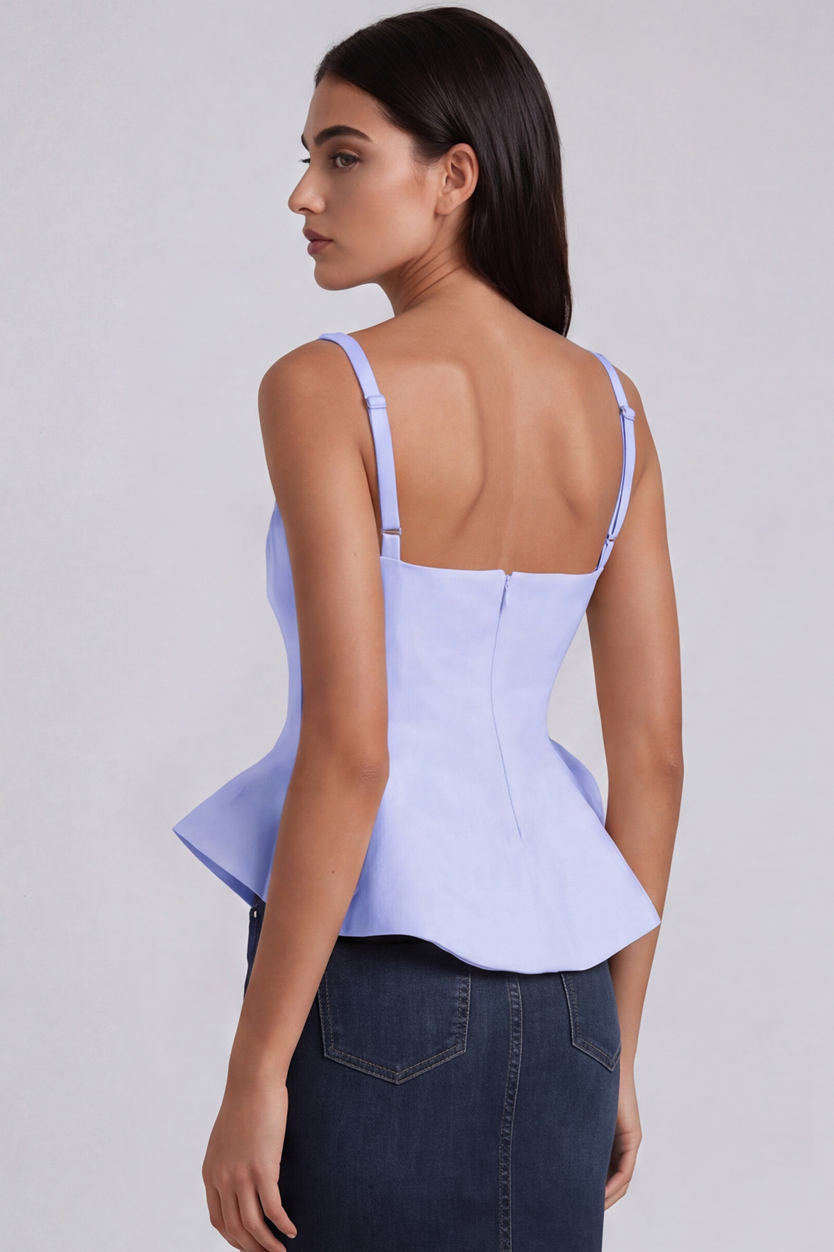 Haraldur Spaghetti Ruffle Top In Lavender