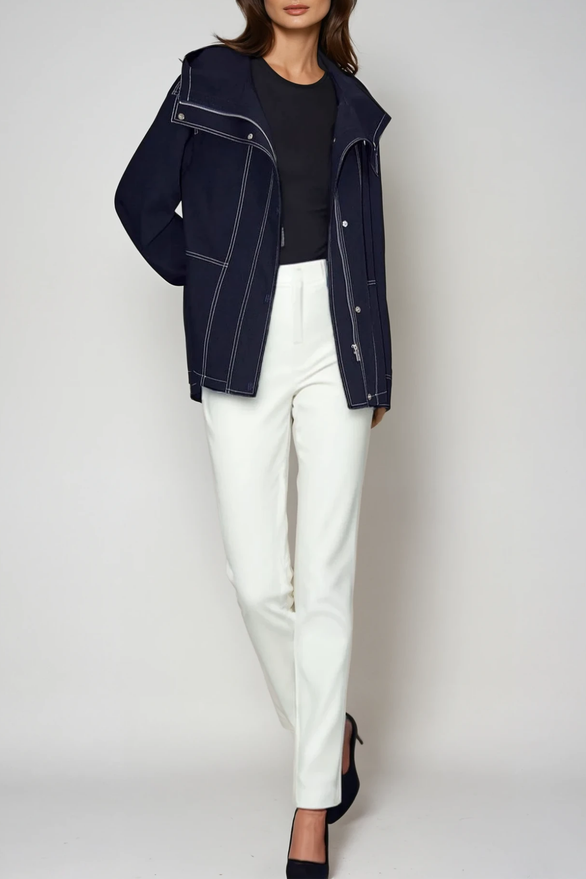 Daud Hooded Denim Jacket