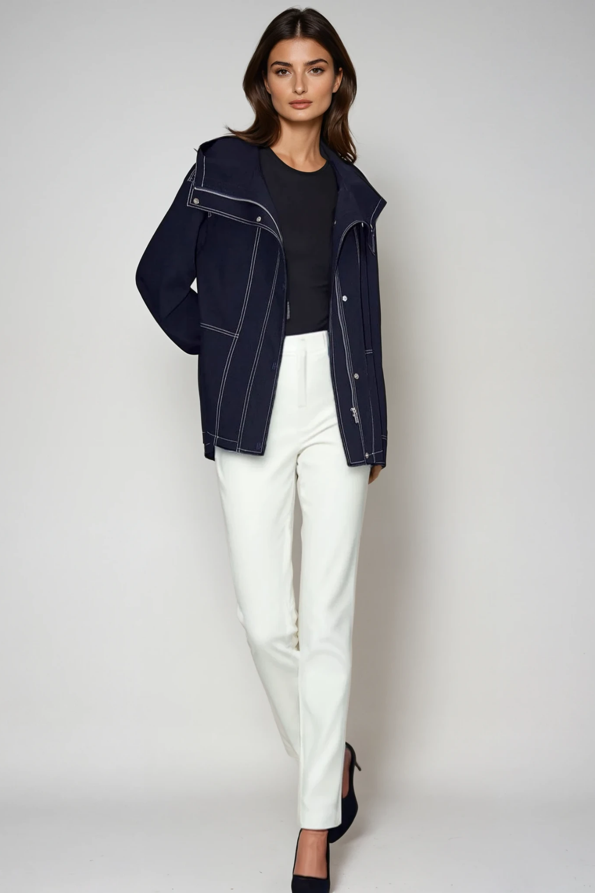 Daud Hooded Denim Jacket