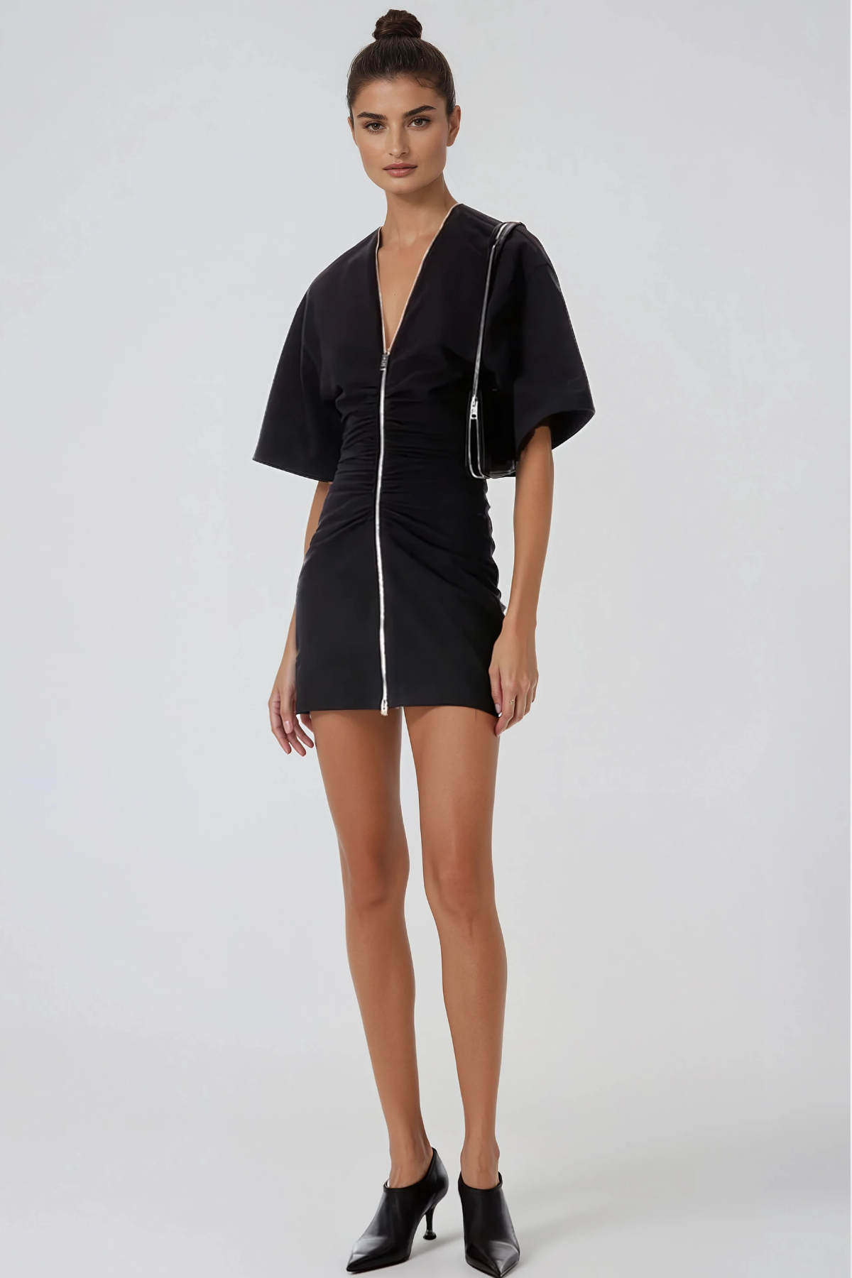 Hany Ruch Zipper Mini Dress