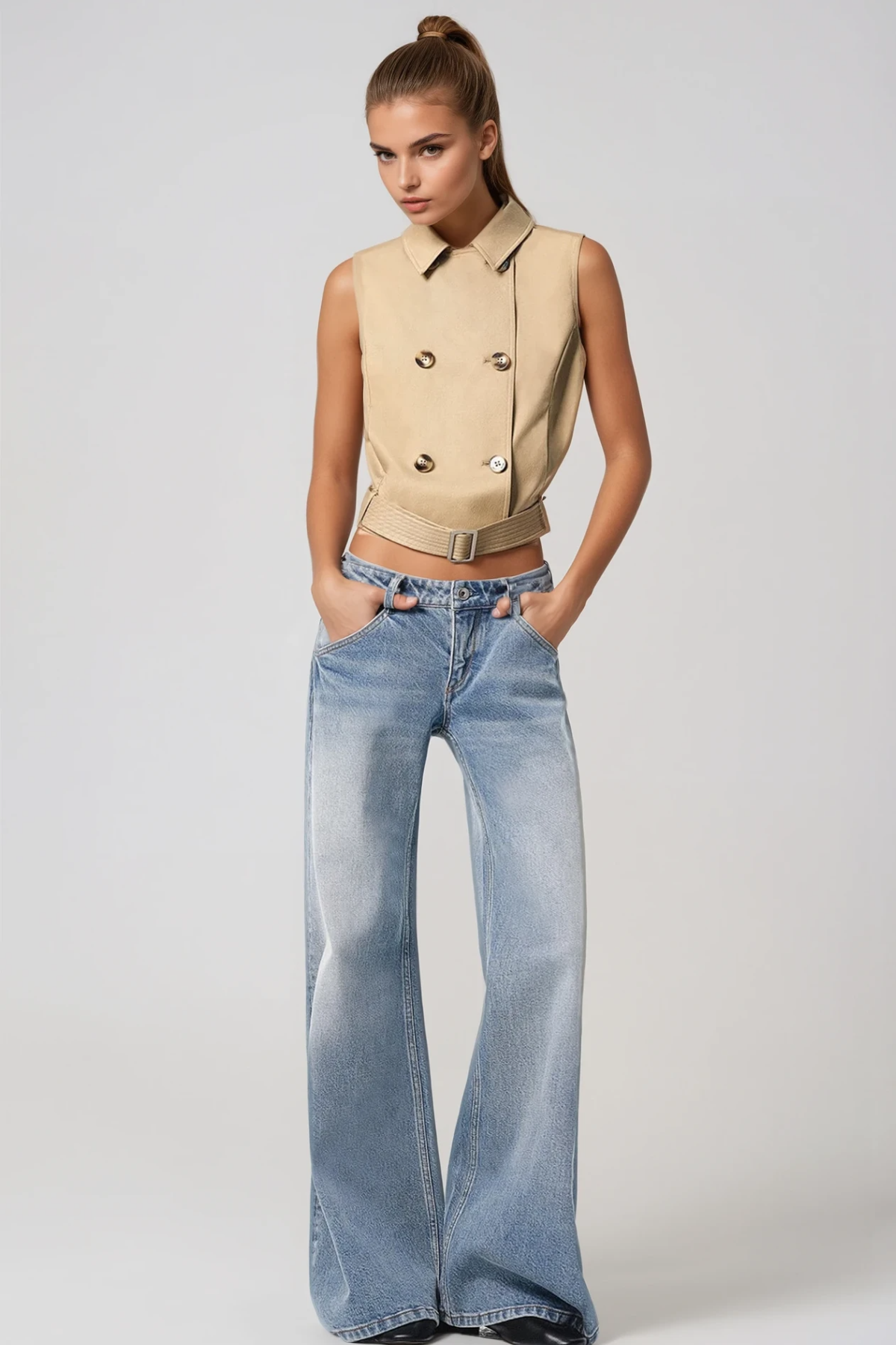 Habibullah Shawl Belted Jacket