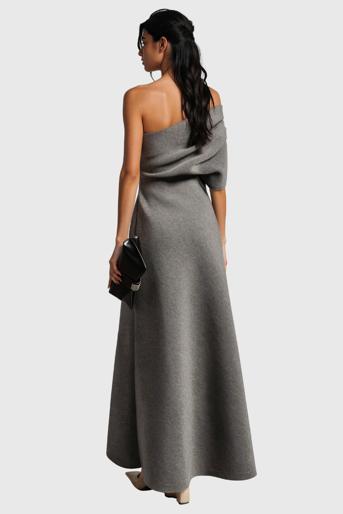 Kadeem Strapless Asymmetrical  Maxi Dress