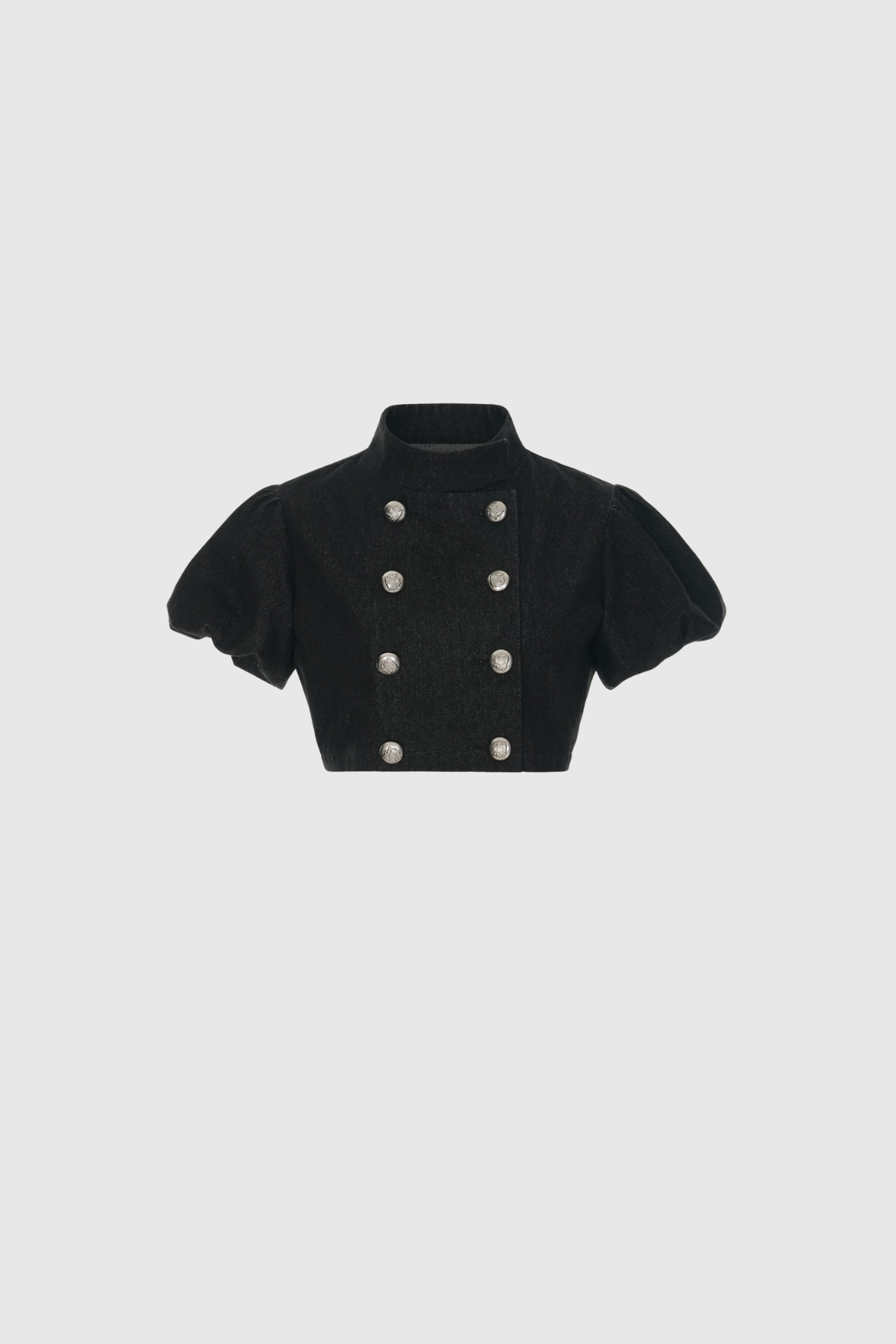 Herakleides Puff Sleeve Double Breasted Three Piece Shorts Set