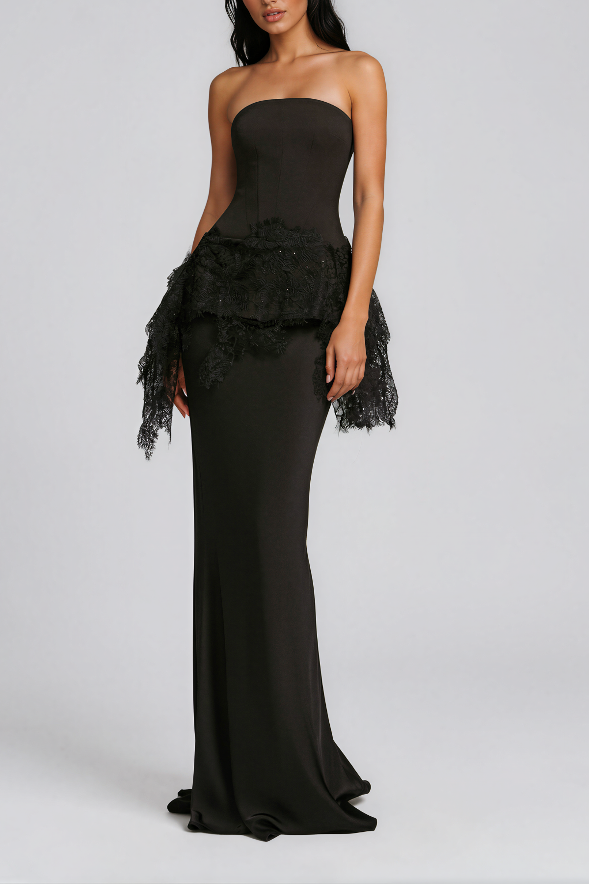 Kaden Strapless Lace Skirt Set