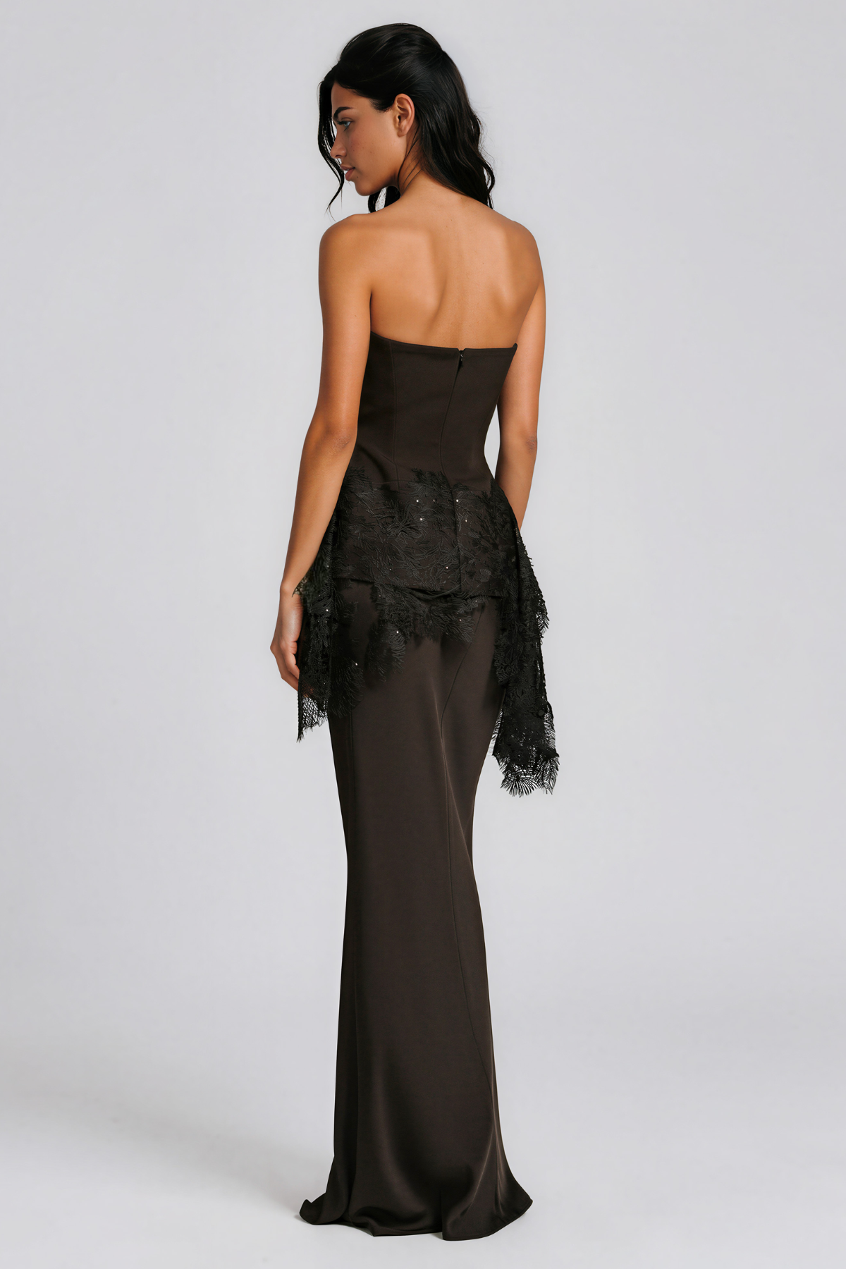 Kaden Strapless Lace Skirt Set