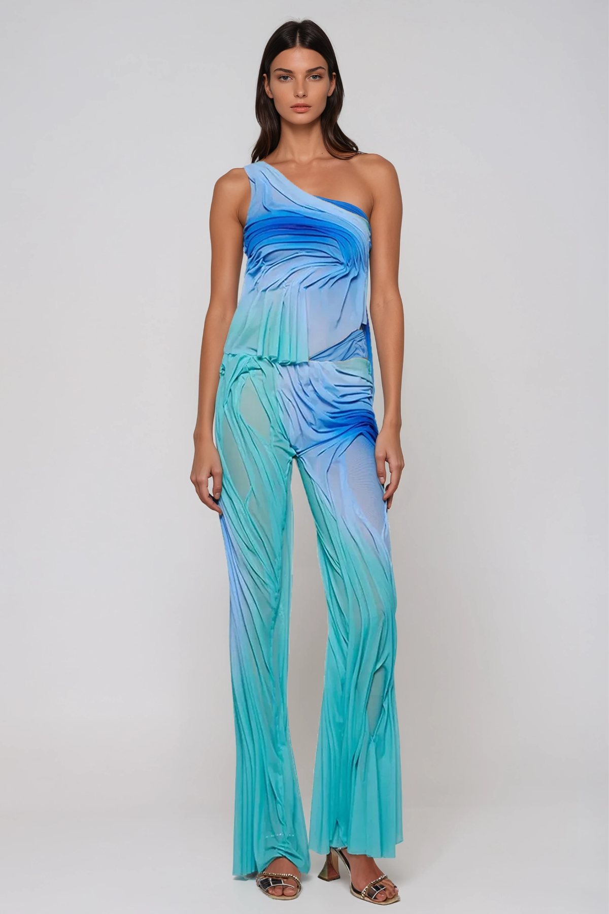 Davion One Shoulder Hayley Pants Set