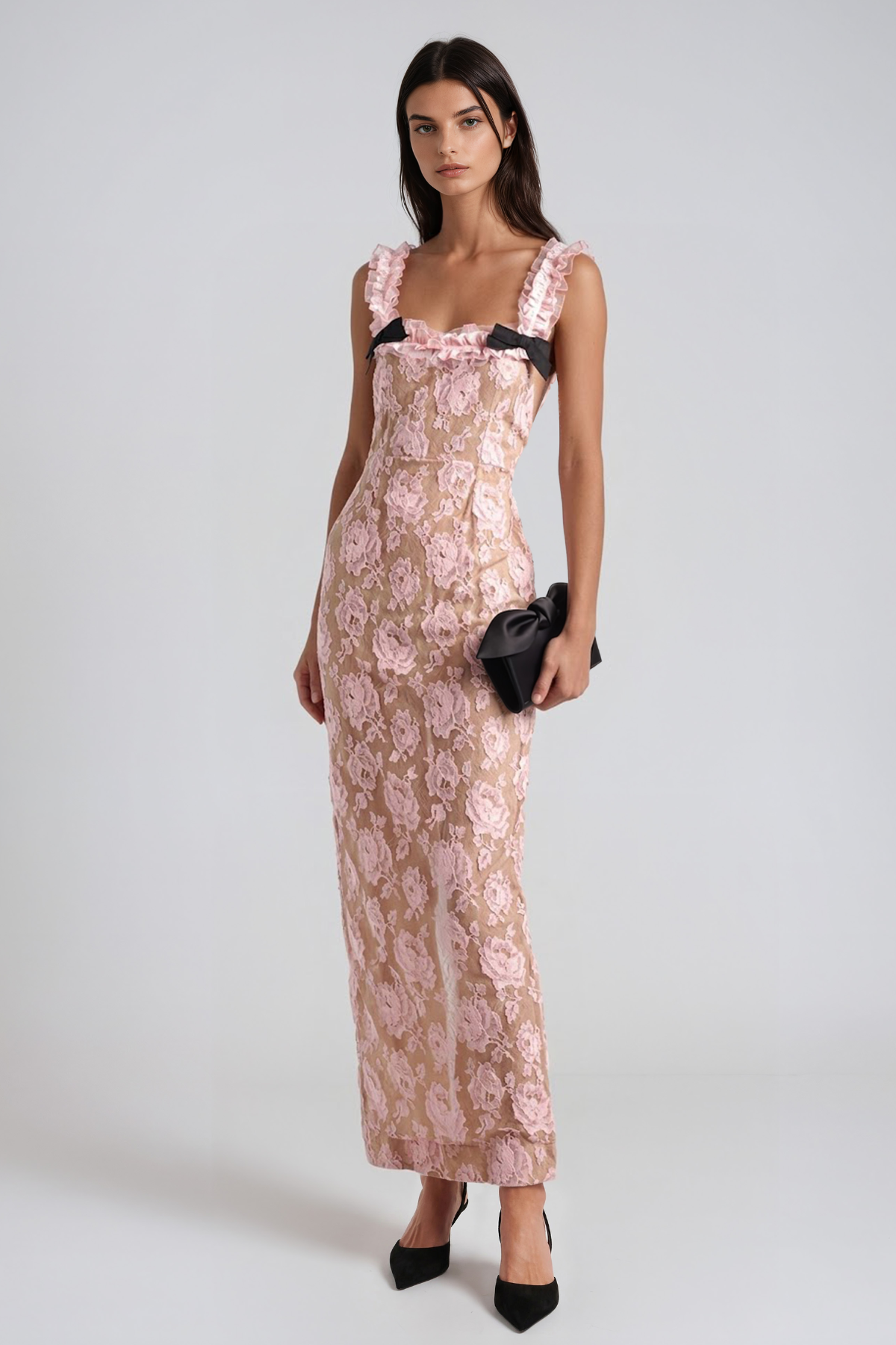 Giosetta Floral Lace Maxi Dress