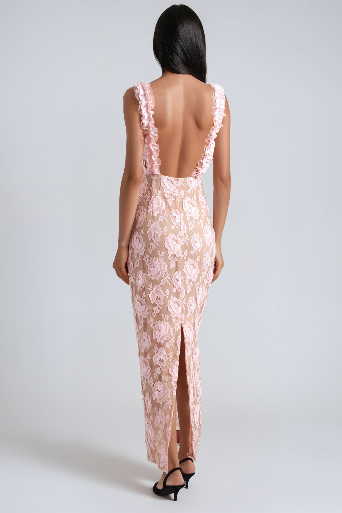 Giosetta Floral Lace Maxi Dress