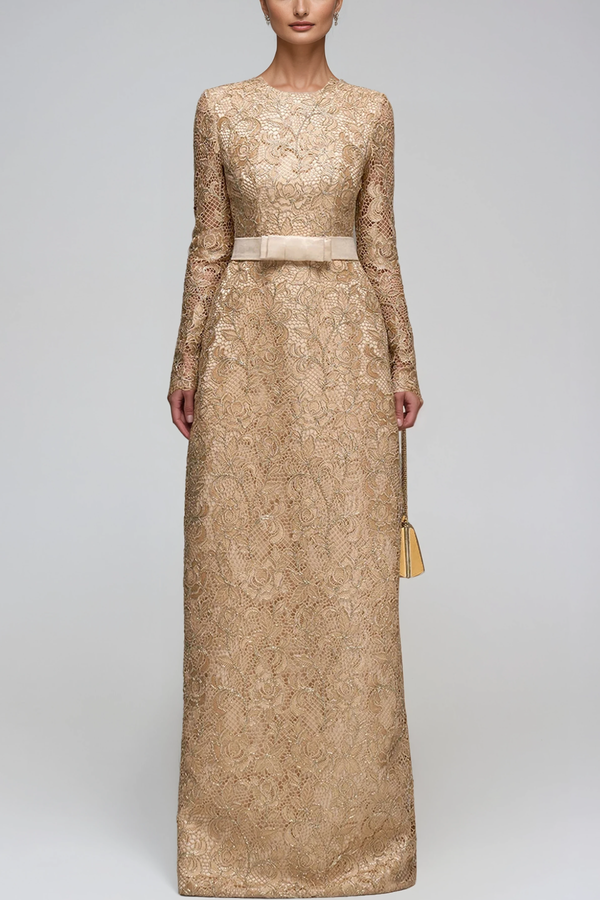 Heracles EmbellishedLace Maxi Dress