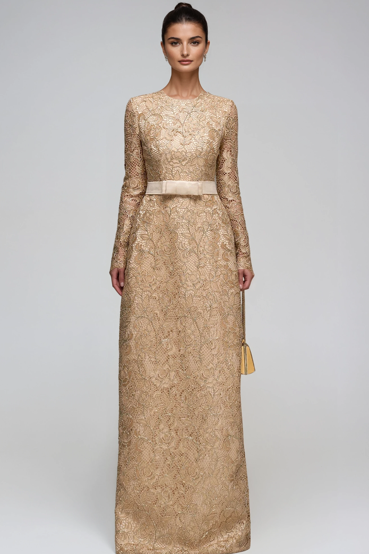 Heracles EmbellishedLace Maxi Dress