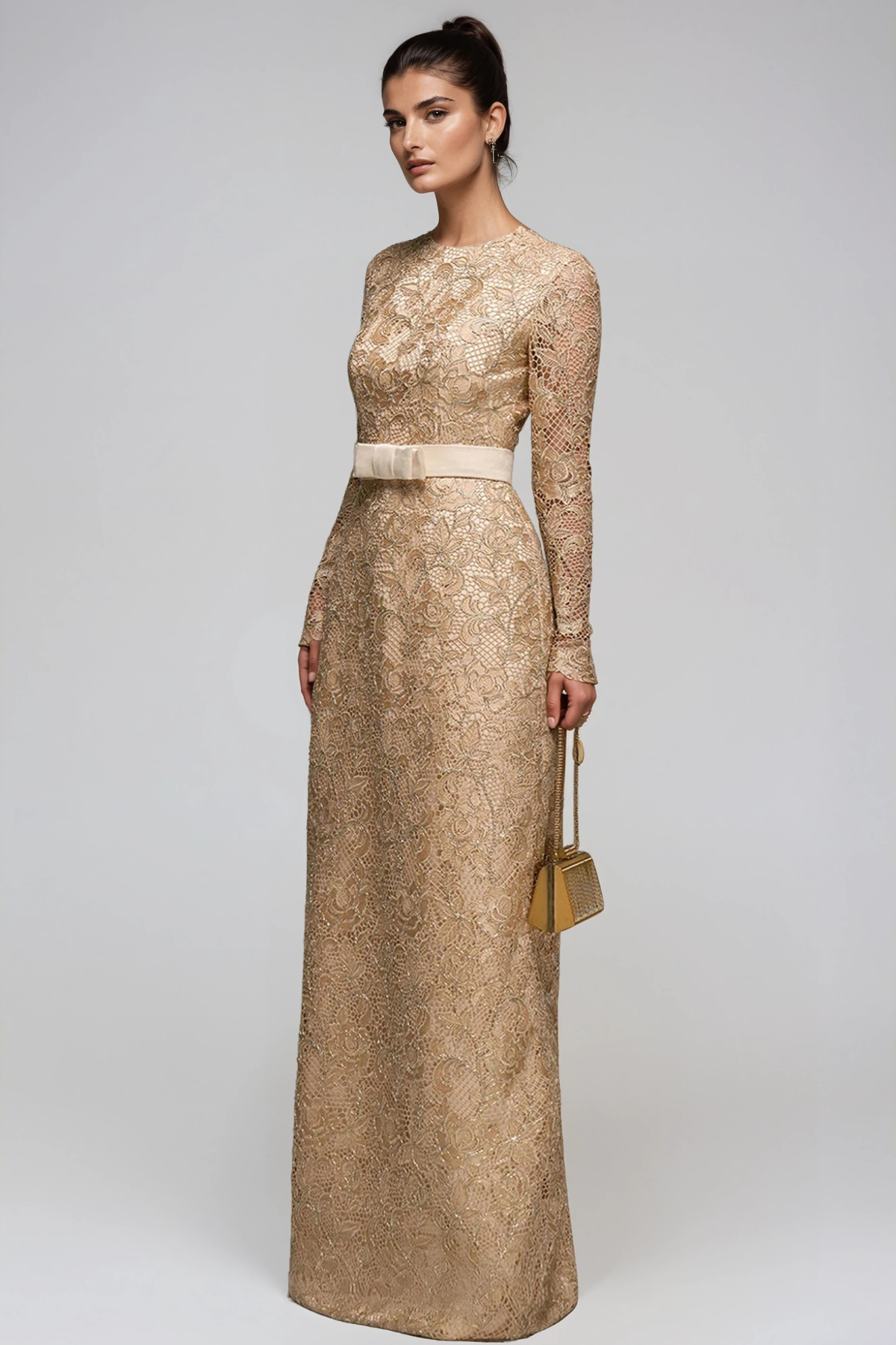 Heracles EmbellishedLace Maxi Dress