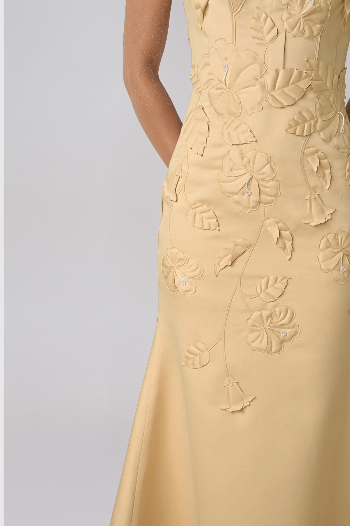 Jaak Spaghetti Flower Mermaid Midi Dress
