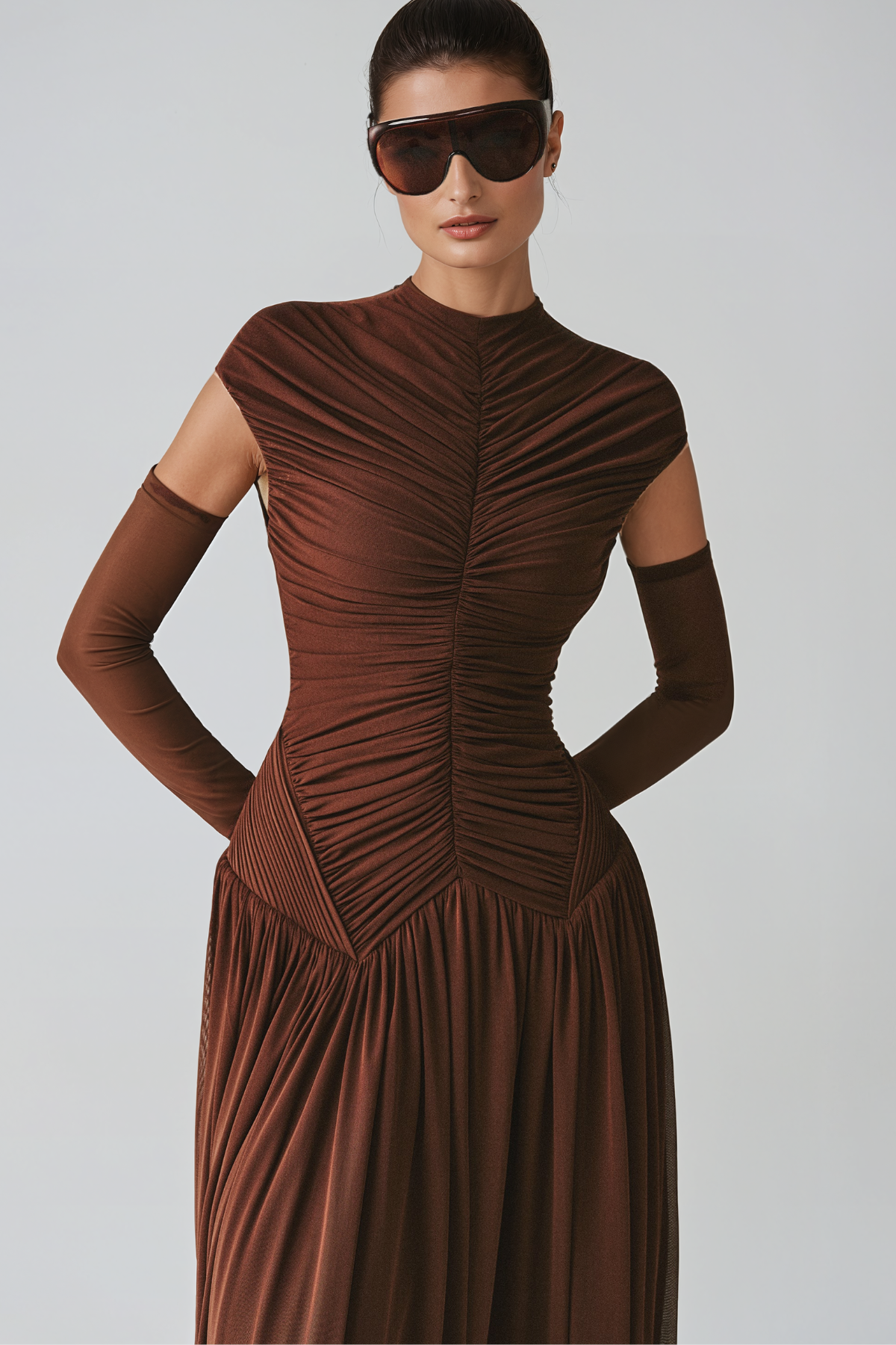 Hla Ruch Maxi Dress