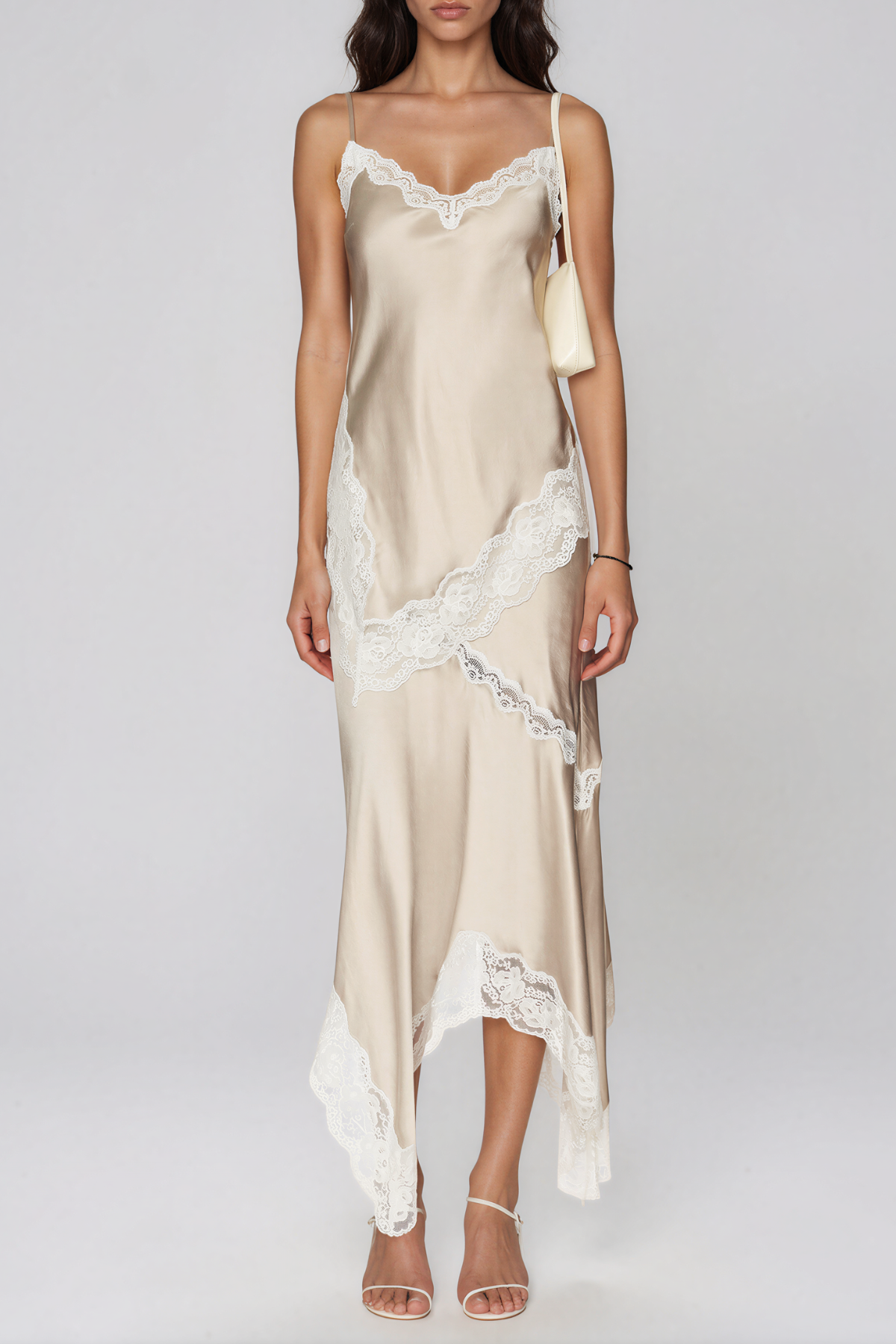 Bess Asymmetric Lace Skirt Set