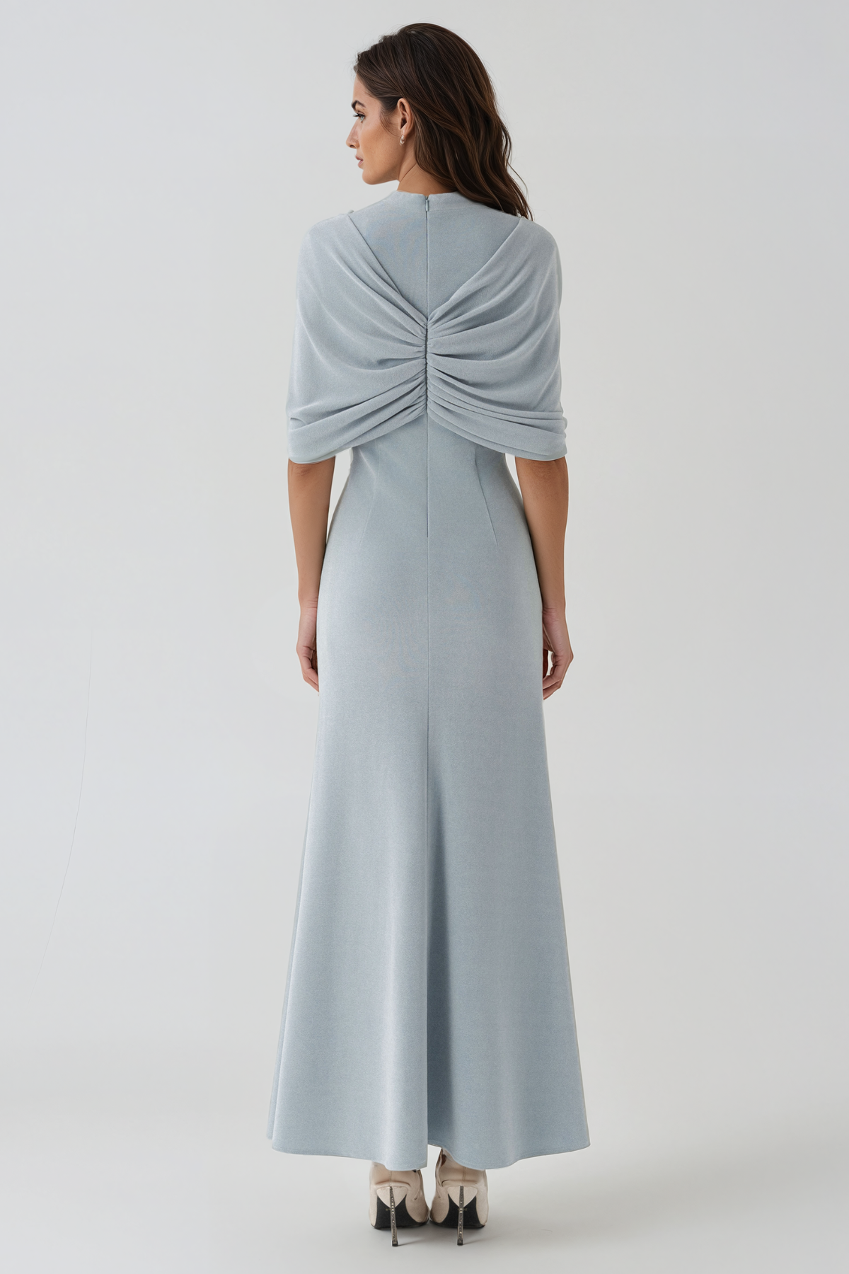 Jaagup Shawl Twist Maxi Dress