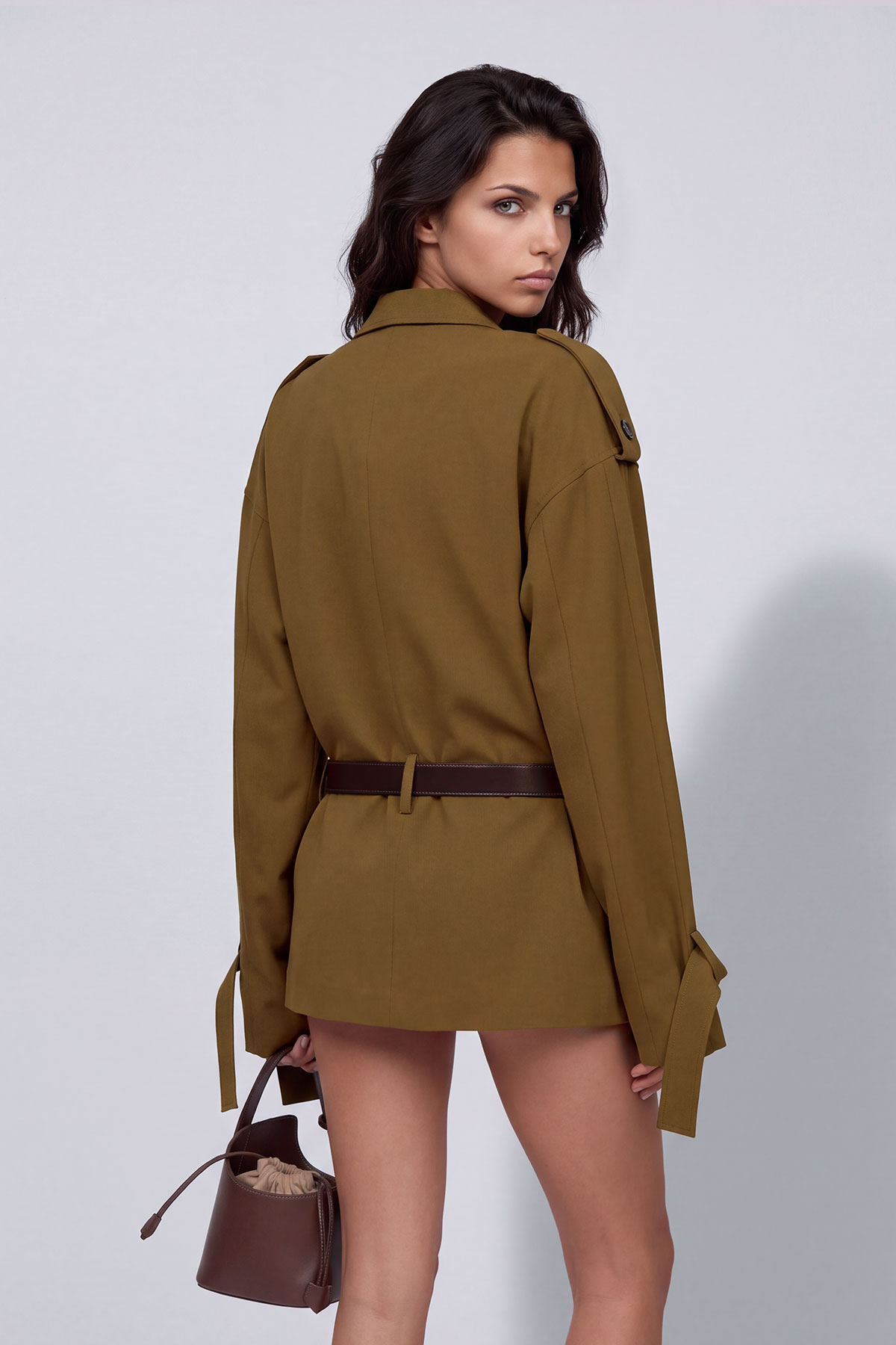 Keyanna Belt Trench Coat