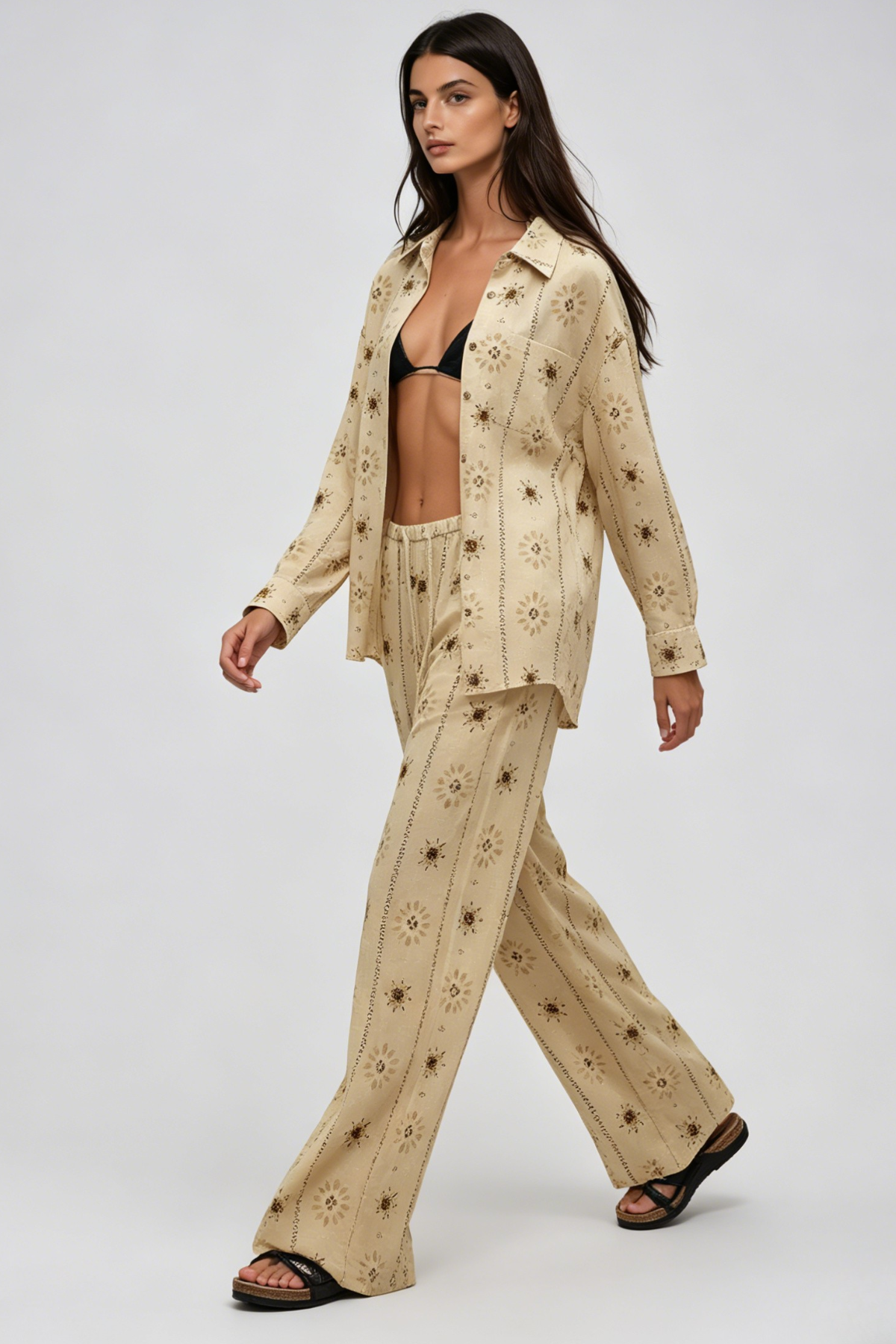 Jaap Drawstring Print Pants