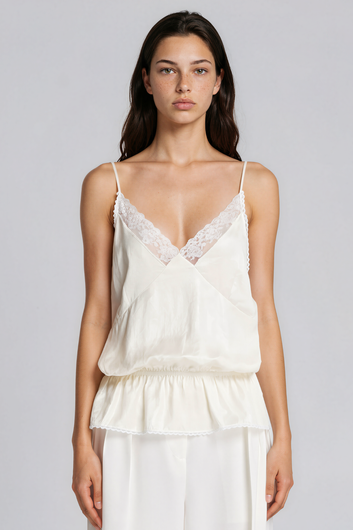 Kachina Spaghetti Lace Ruch Skirt Set