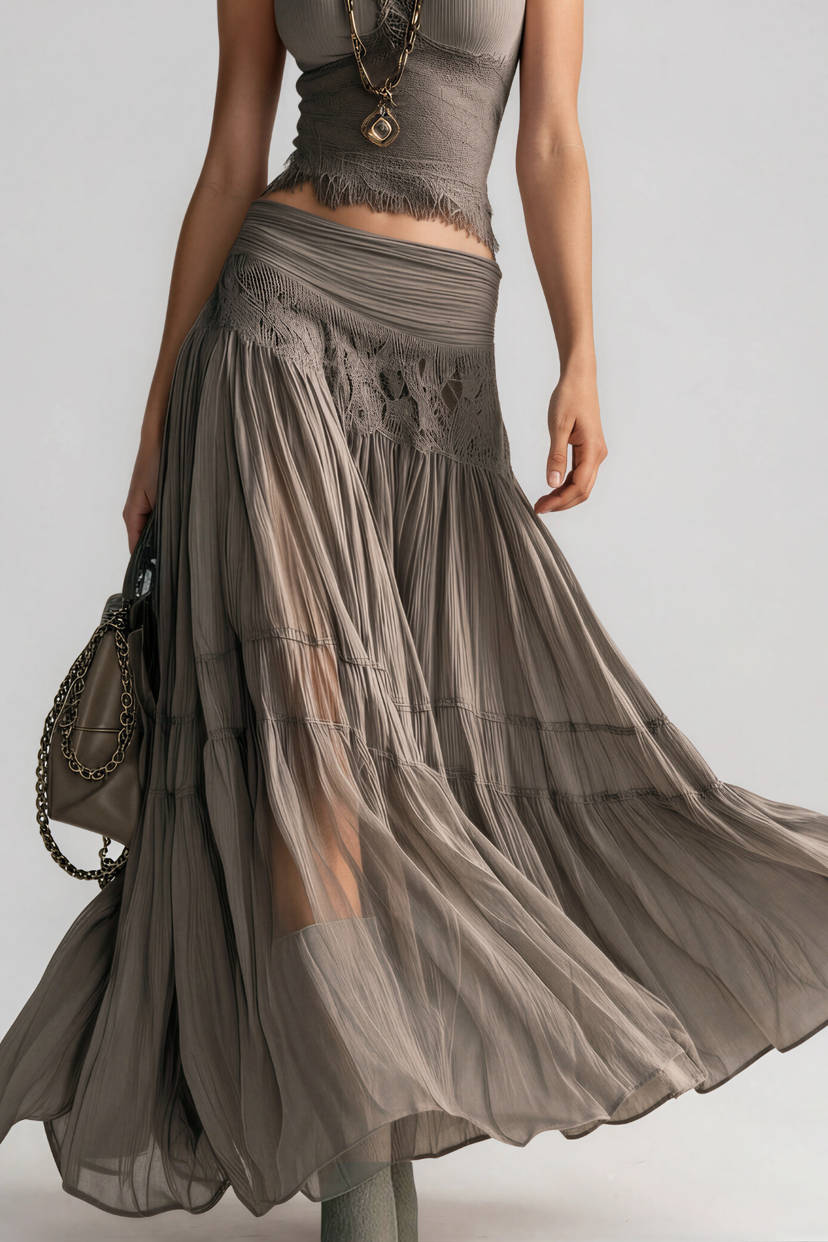 Kadience Kint Ruch Skirt Set