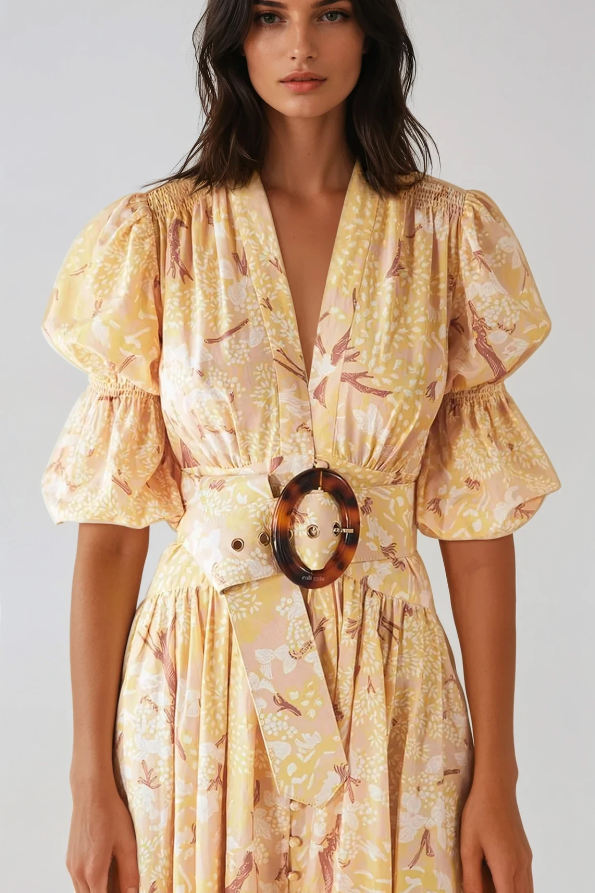 Henrika Plunge Floral Maxi Dress