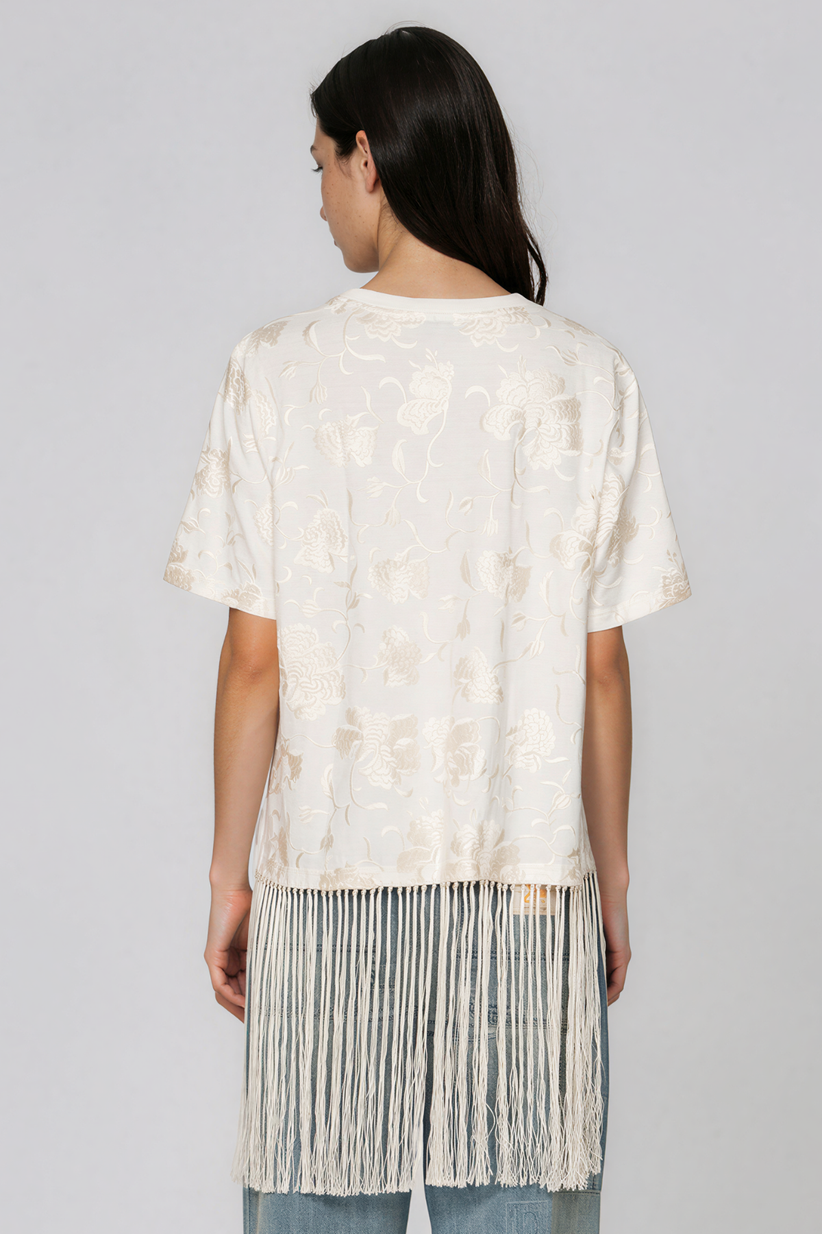Kadmiel Floral Fringe Top