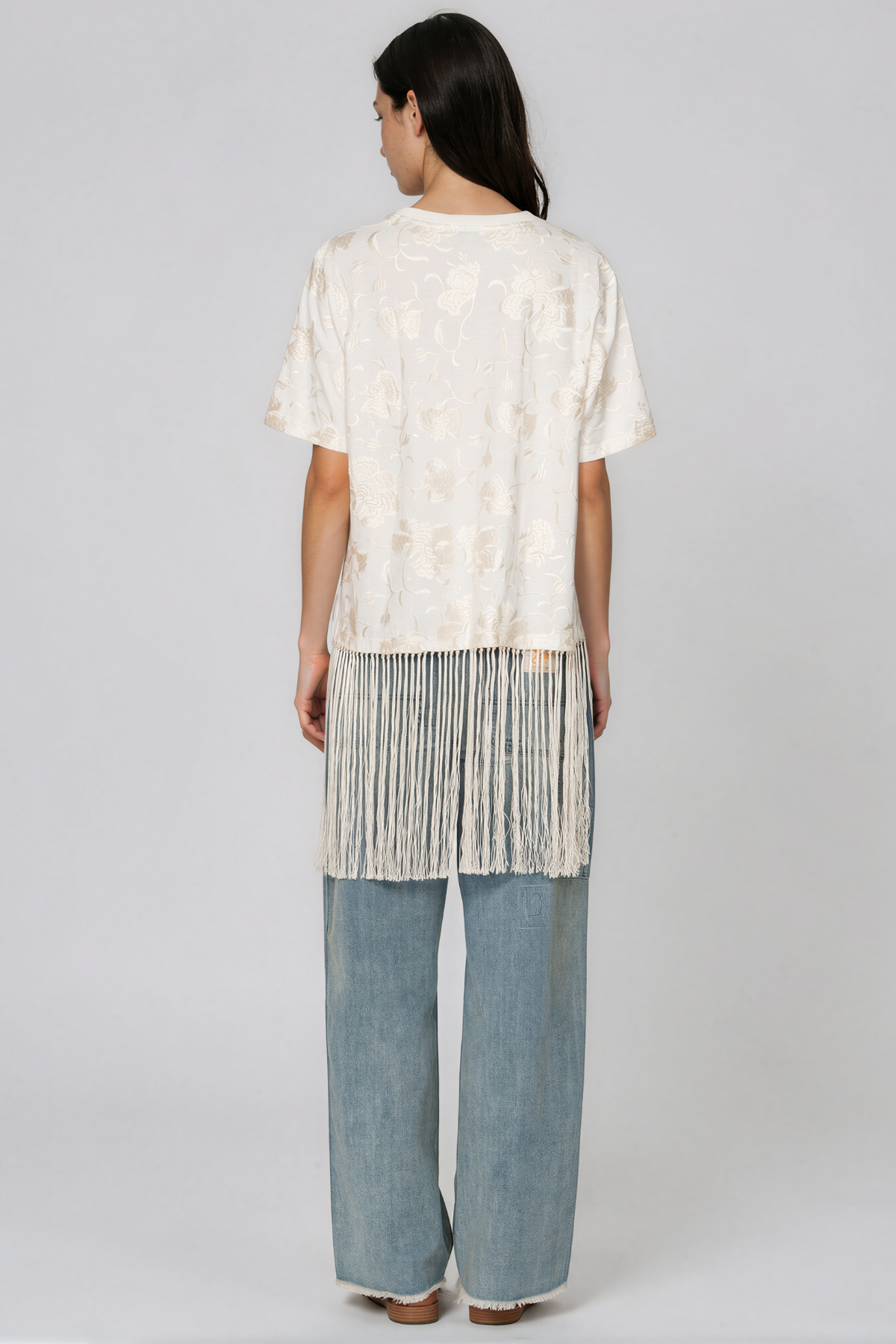 Kadmiel Floral Fringe Top