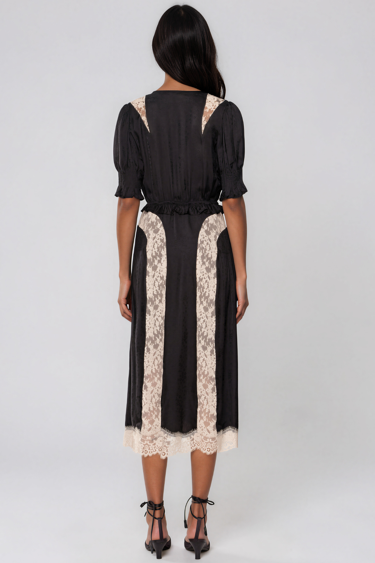 Janvier Lace Floral Midi Dress