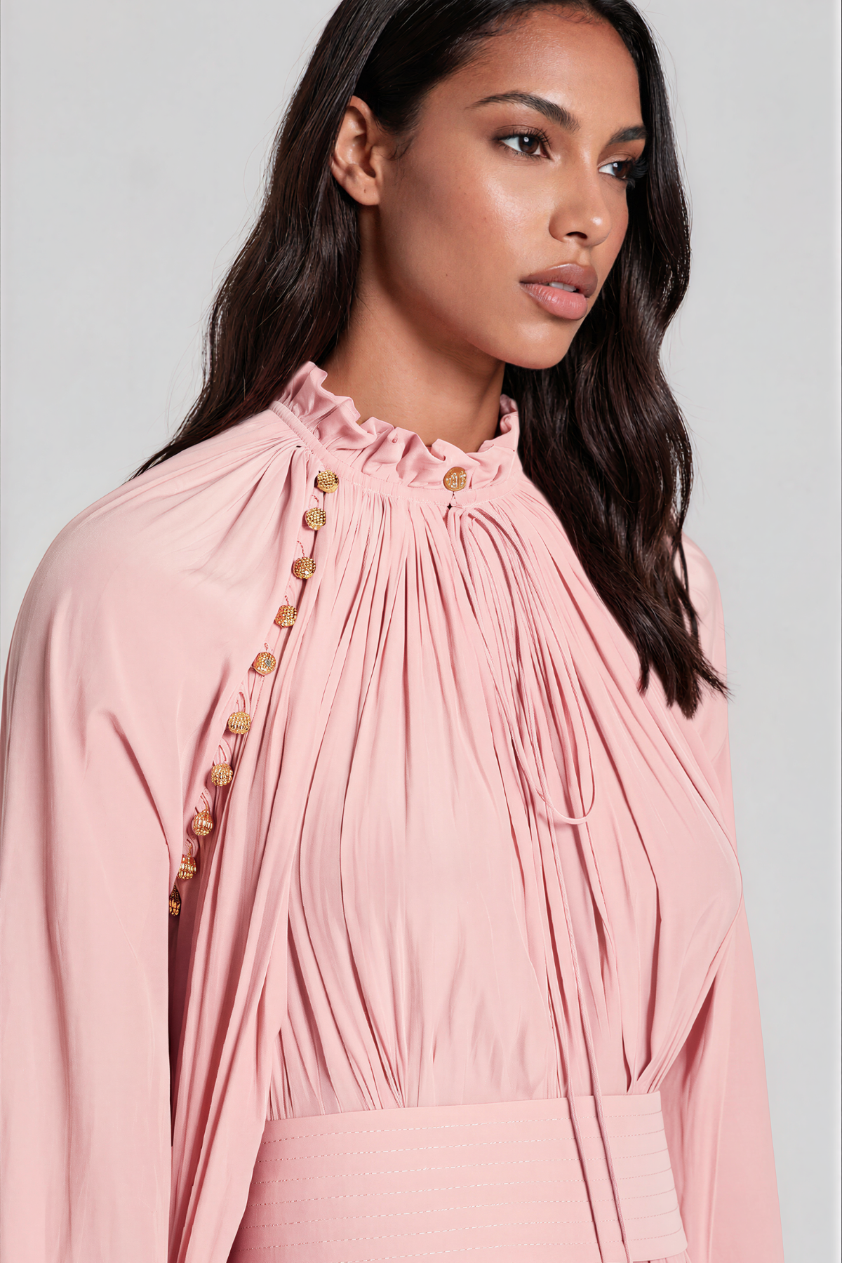 Kaito Ruffle High Low Maxi Dress